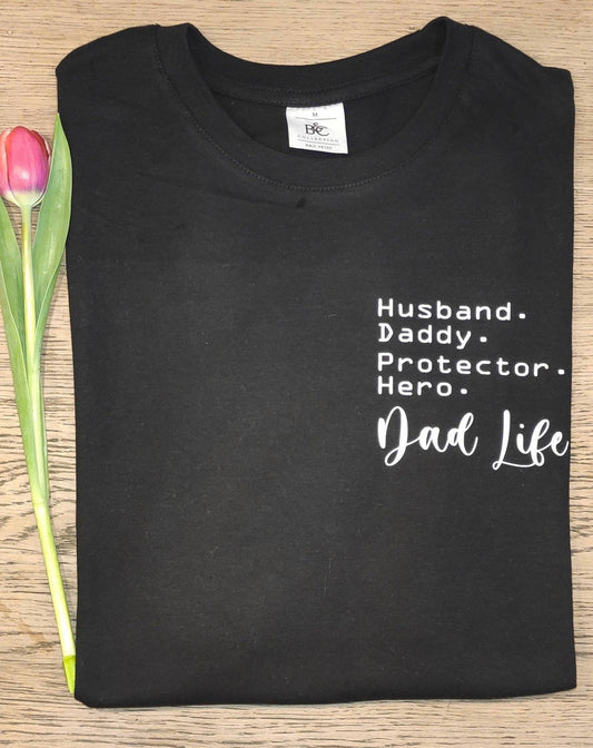 T-Shirt Dad Life Geschenk für Papas zu Vatertag, Weihnachten oder Geburtstag