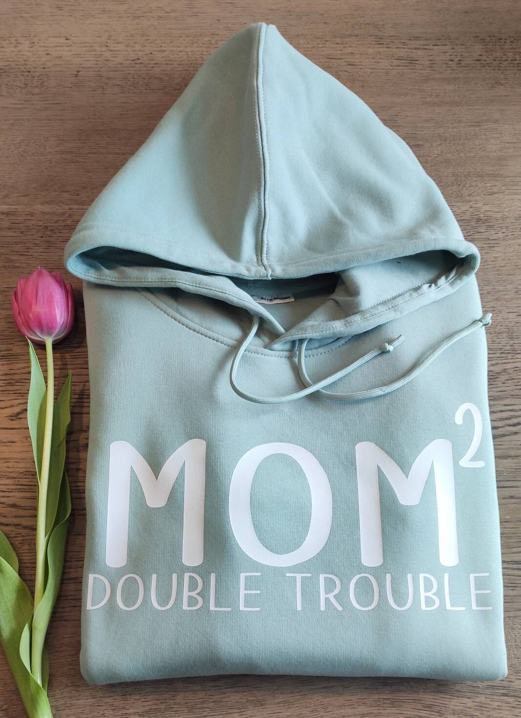 Hoodie MOM/MAMA personalisiert Namen Kinder Pullover gold silber Leo rosegold Geschenk