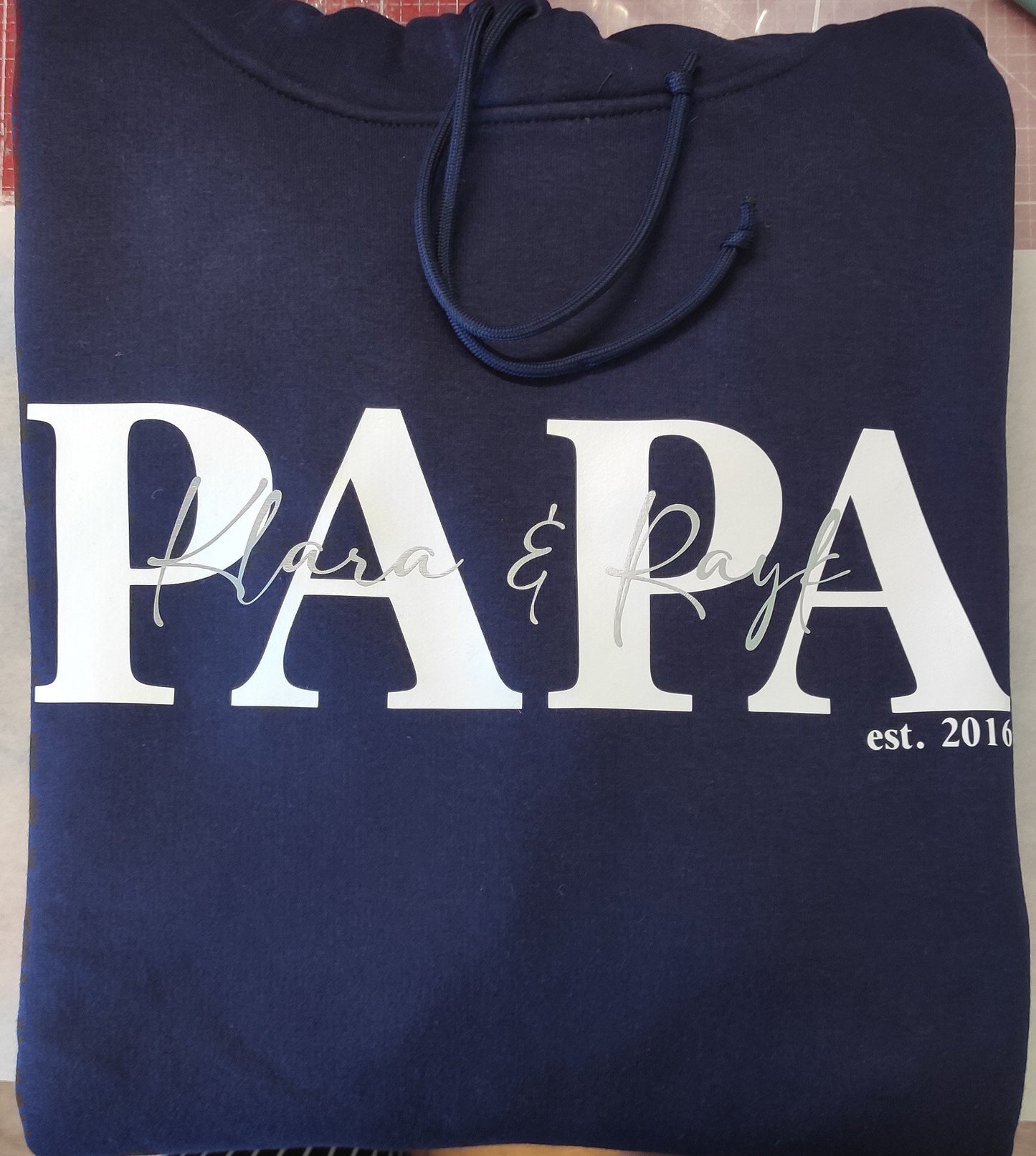 Hoodie PAPA personalisiert Kinder Namen Vater Vatertag verschiedene Farben
