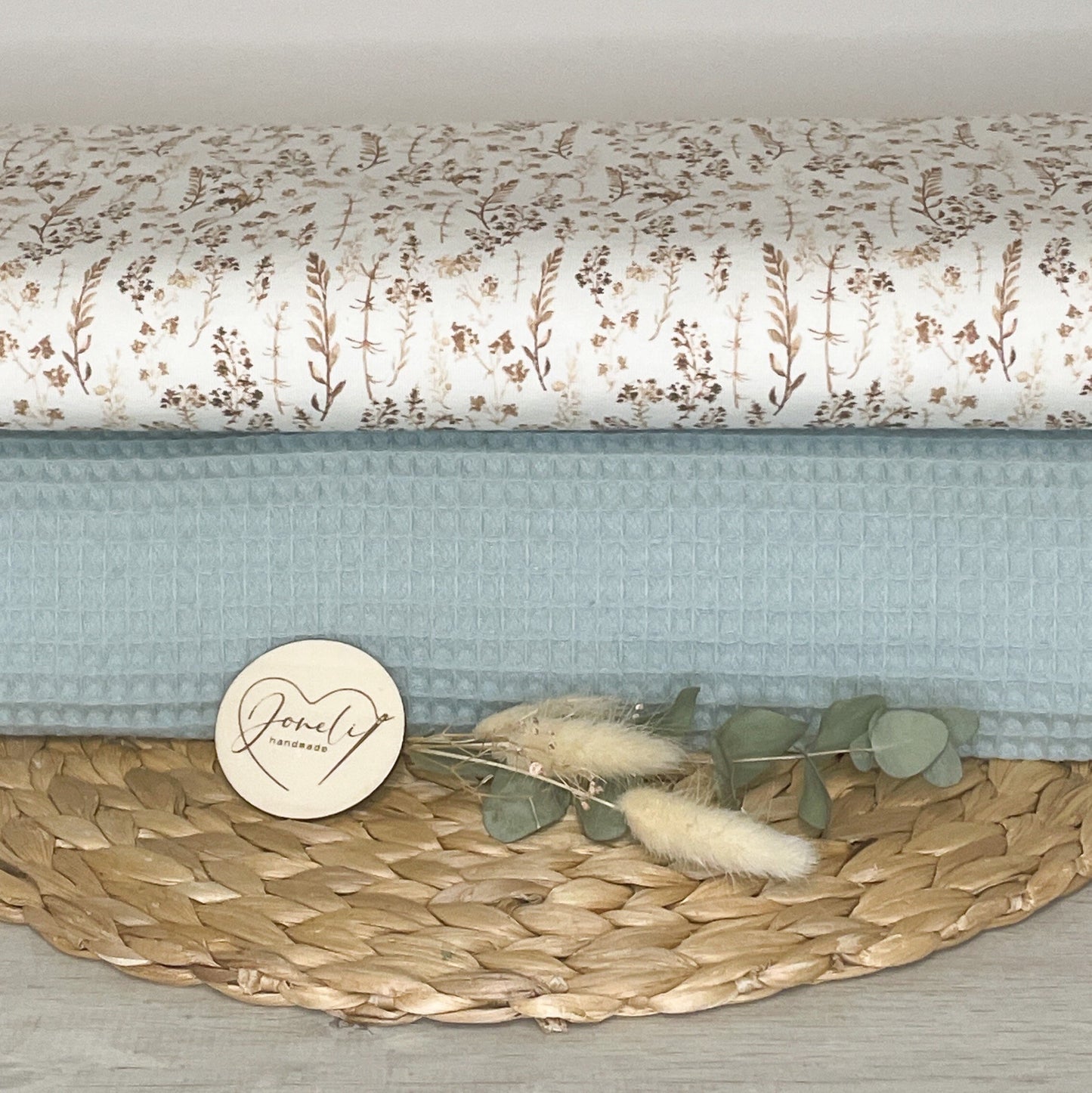 Waffelpique für dein Nähprojekt/ beige, altrosa, mint / Oeko-Tex zertifiziert / ab 0,5 m