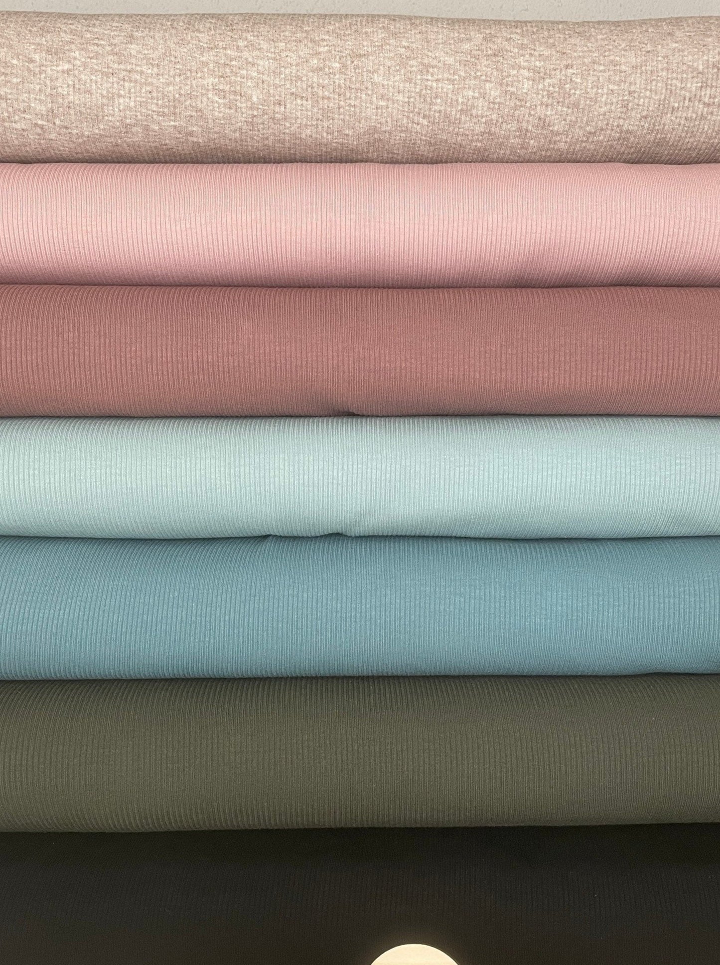 Stirnband mit Knotendetail für Kinder und Frauen Winter Feinrip verschiedene Farbe Set mit Dreieckstuch