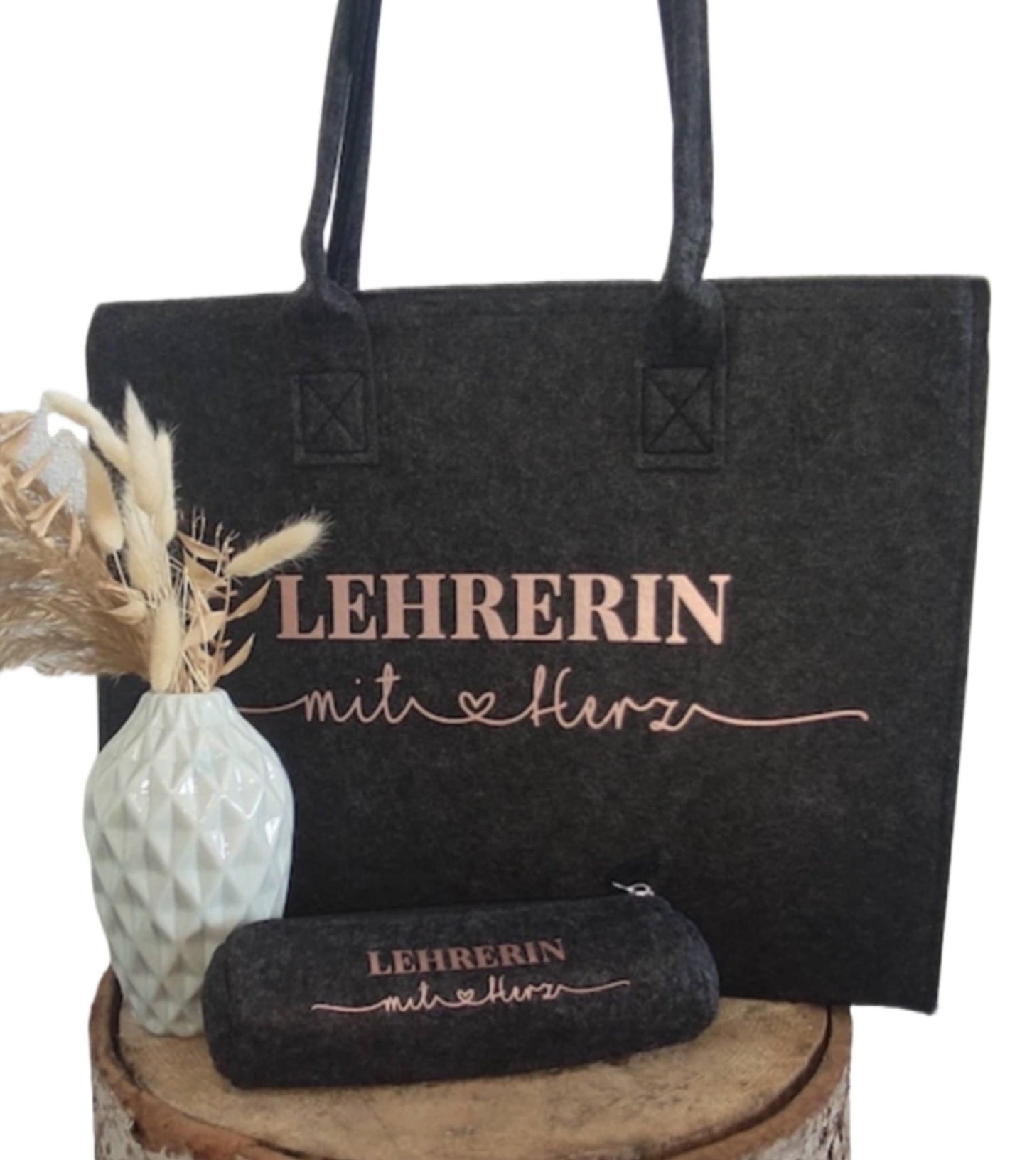 Lehrerin mit Herz untersch. Designs, Abschiedsgeschenk, Dankeschön / verschiedene Taschenmodelle