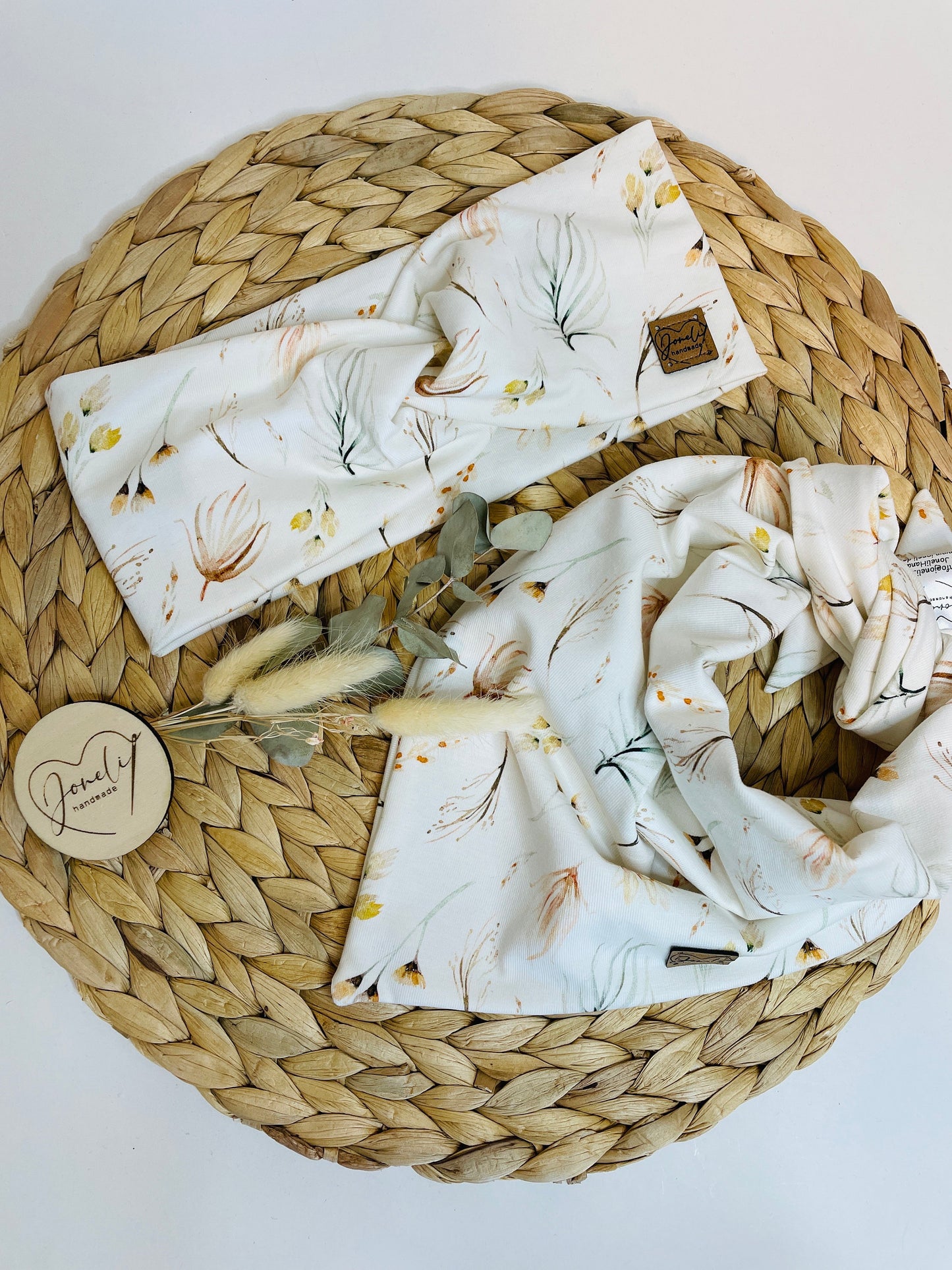 Jersey Stirnband mit Knotendetail für Kinder und Frauen, in tollen Frühlingsmustern und Farben
