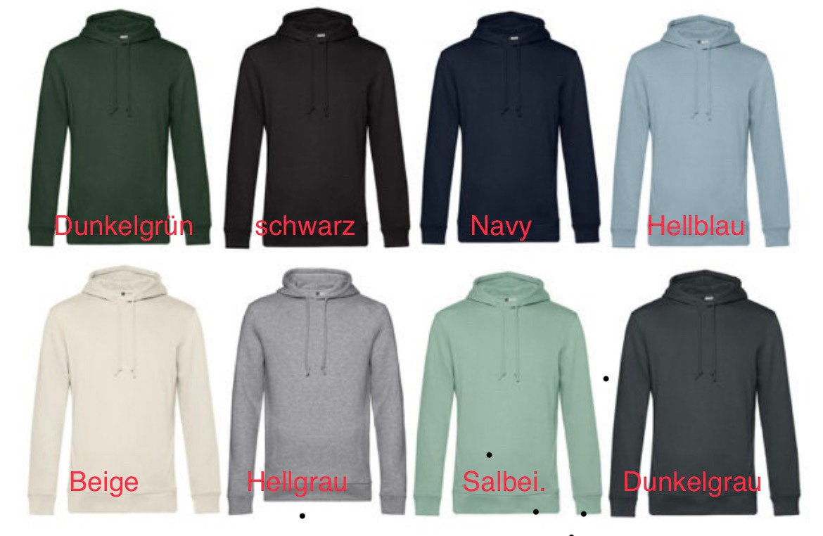 Hoodie PAPA personalisiert Kinder Namen Vater Vatertag verschiedene Farben