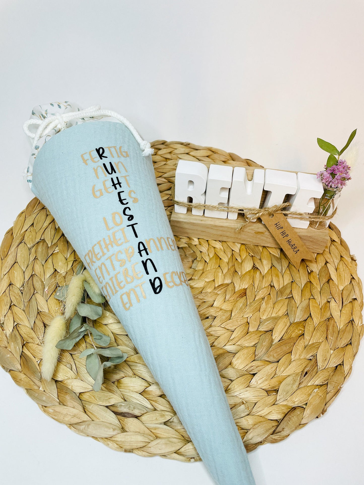 Rentnertüte/ Geschenk zum Ruhestand/ Zuckertüte