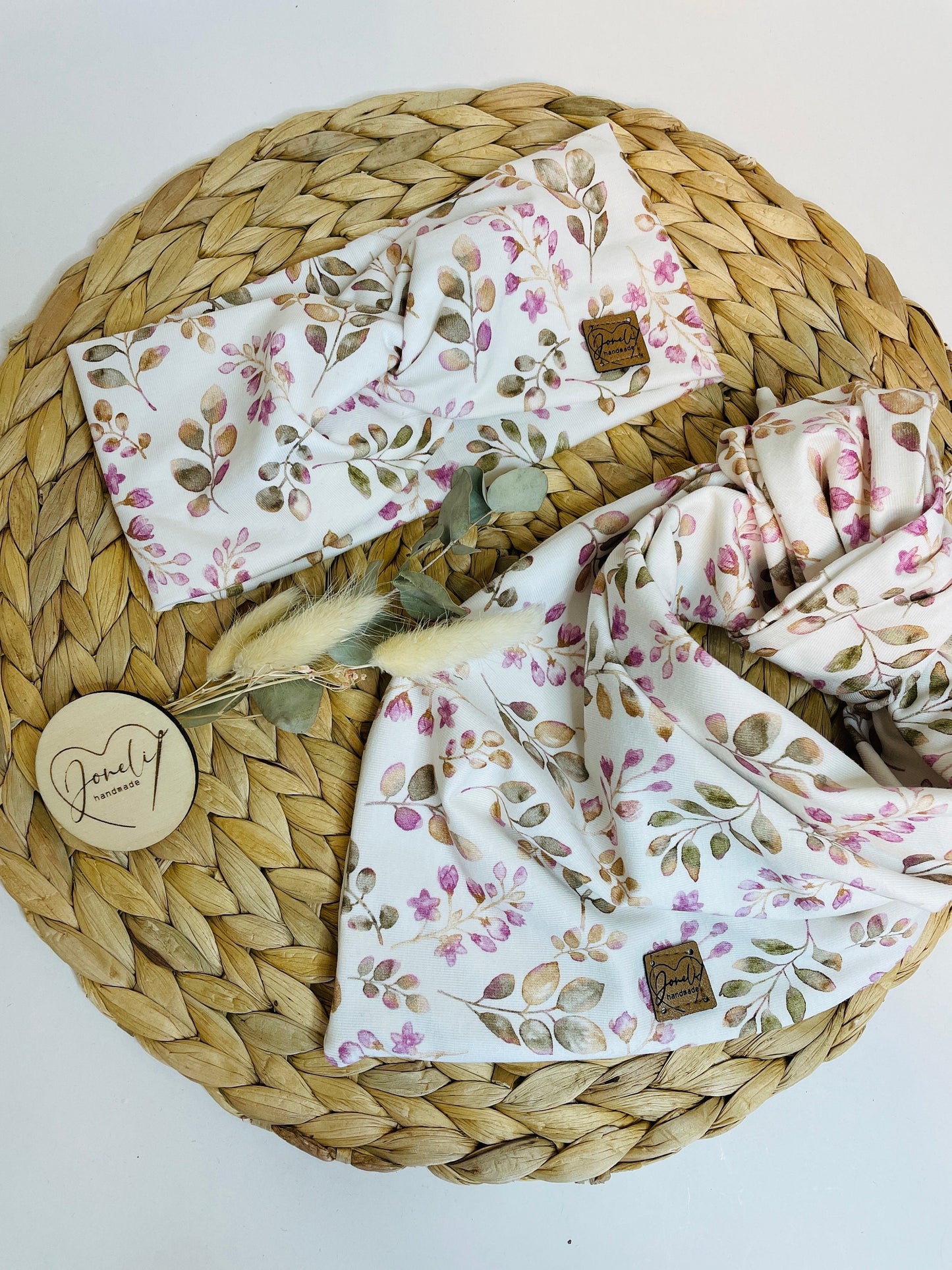 Jersey Stirnband mit Knotendetail für Kinder und Frauen, in tollen Frühlingsmustern und Farben