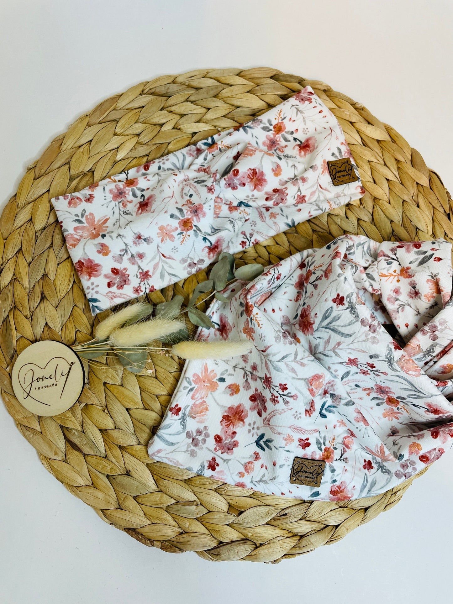 Jersey Stirnband mit Knotendetail für Kinder und Frauen, in tollen Frühlingsmustern und Farben