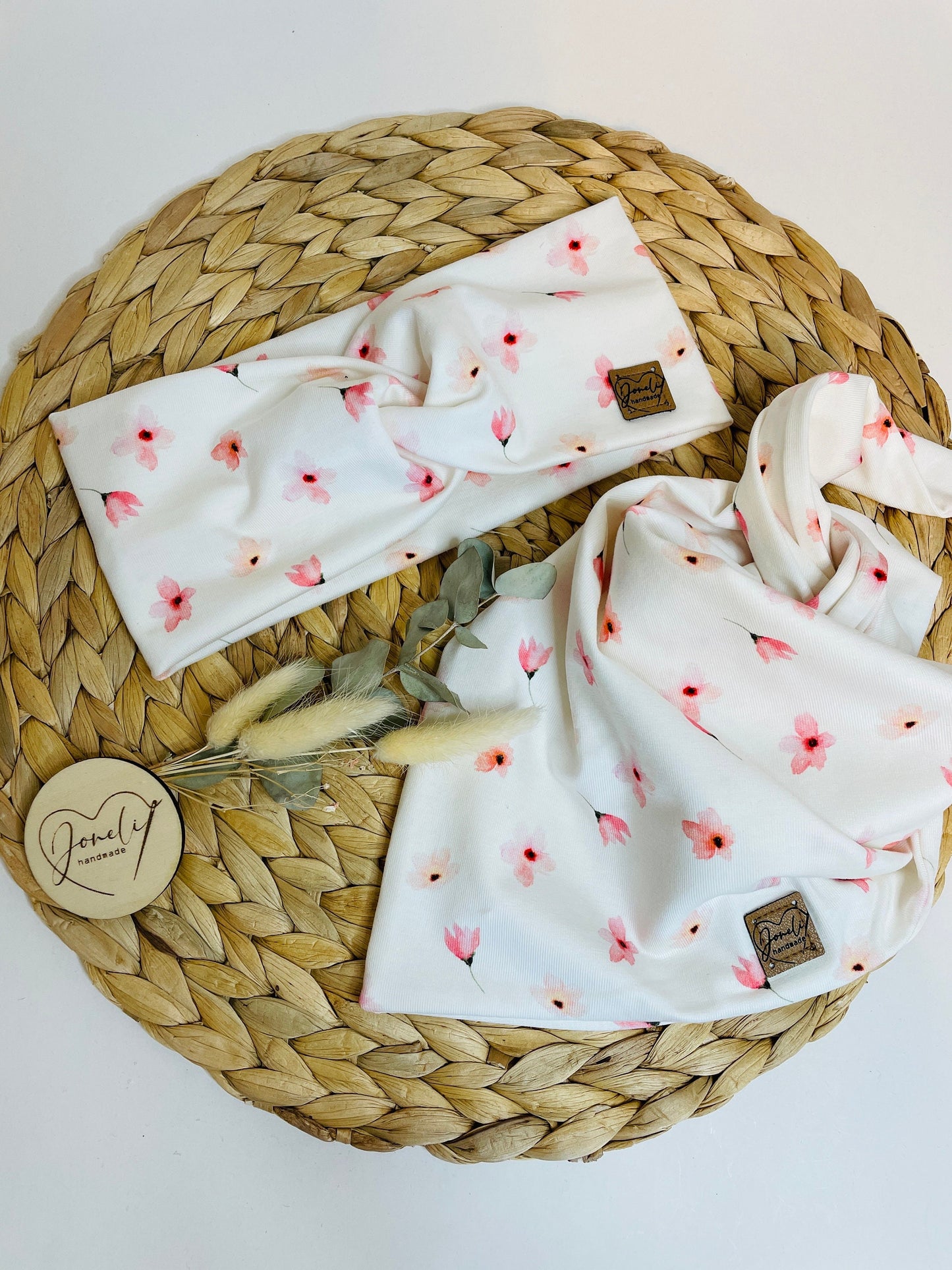 Jersey Stirnband mit Knotendetail für Kinder und Frauen, in tollen Frühlingsmustern und Farben