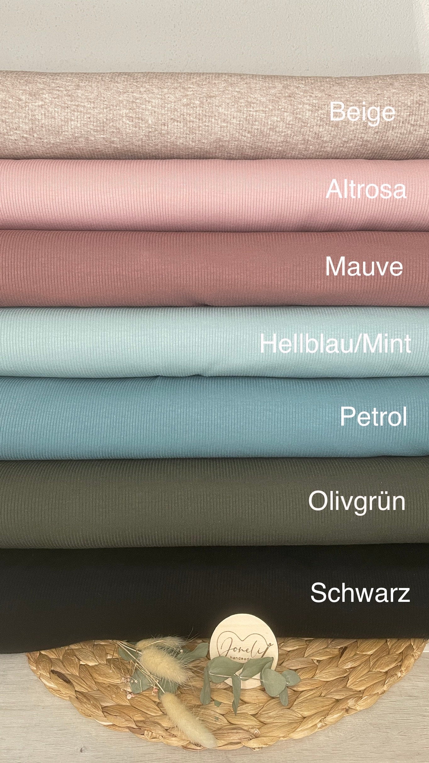 Stirnband mit Knotendetail mit passenden Dreieckstuch für Kinder und Frauen in tollen Farben aus Rip Jersey