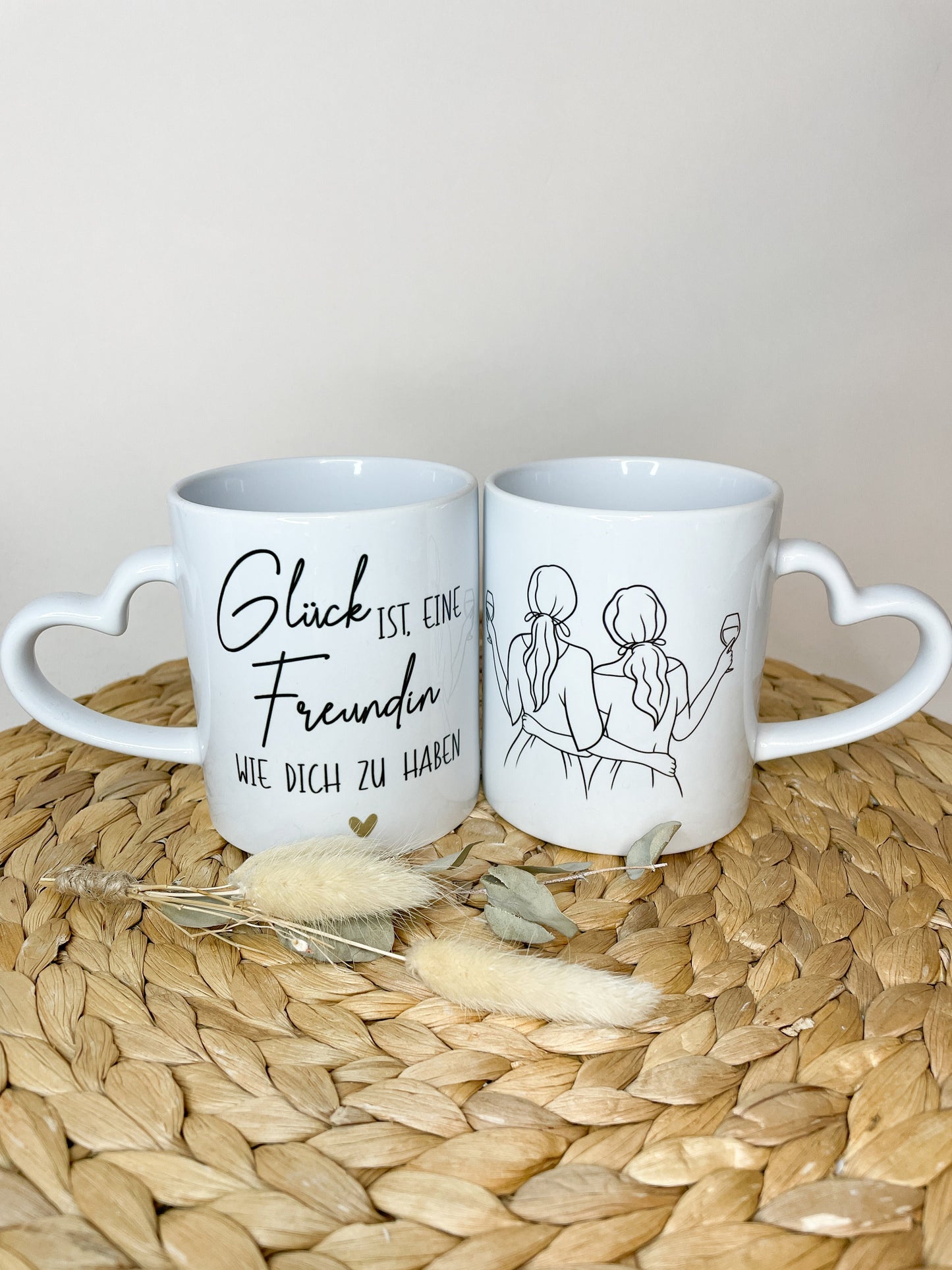 Besties Freundinnen Tasse - Glück ist eine Freundin wie dich zu haben