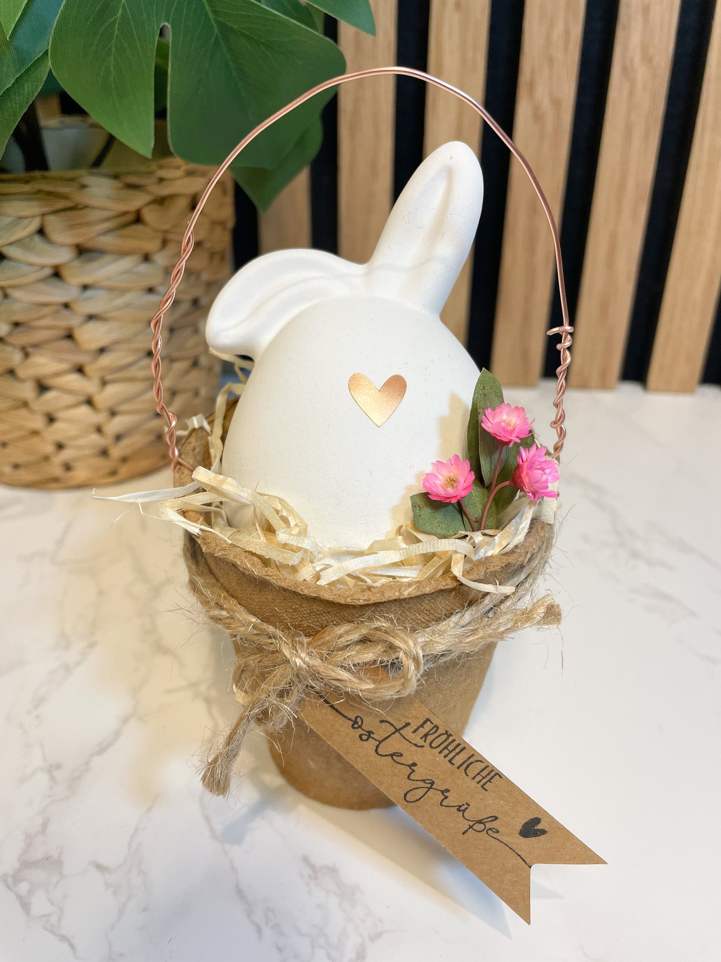 Geschenkset zu Ostern / Osterkörbchen/ Raysin Osterhase