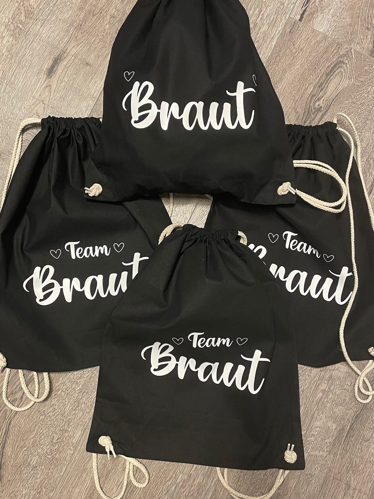 Junggesellinnenabschied / JGA / Rucksack / Turnbeutel / Braut / Bride - Mengenrabatt
