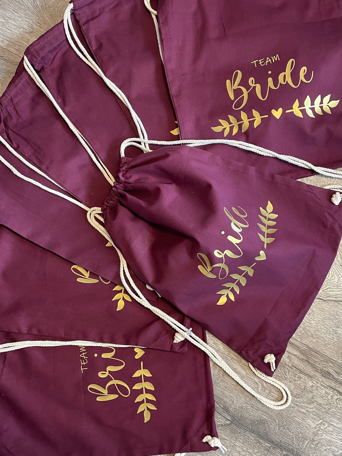 Junggesellinnenabschied / JGA / Rucksack / Turnbeutel / Braut / Team Bride / verschiedene Designs - Mengenrabatt