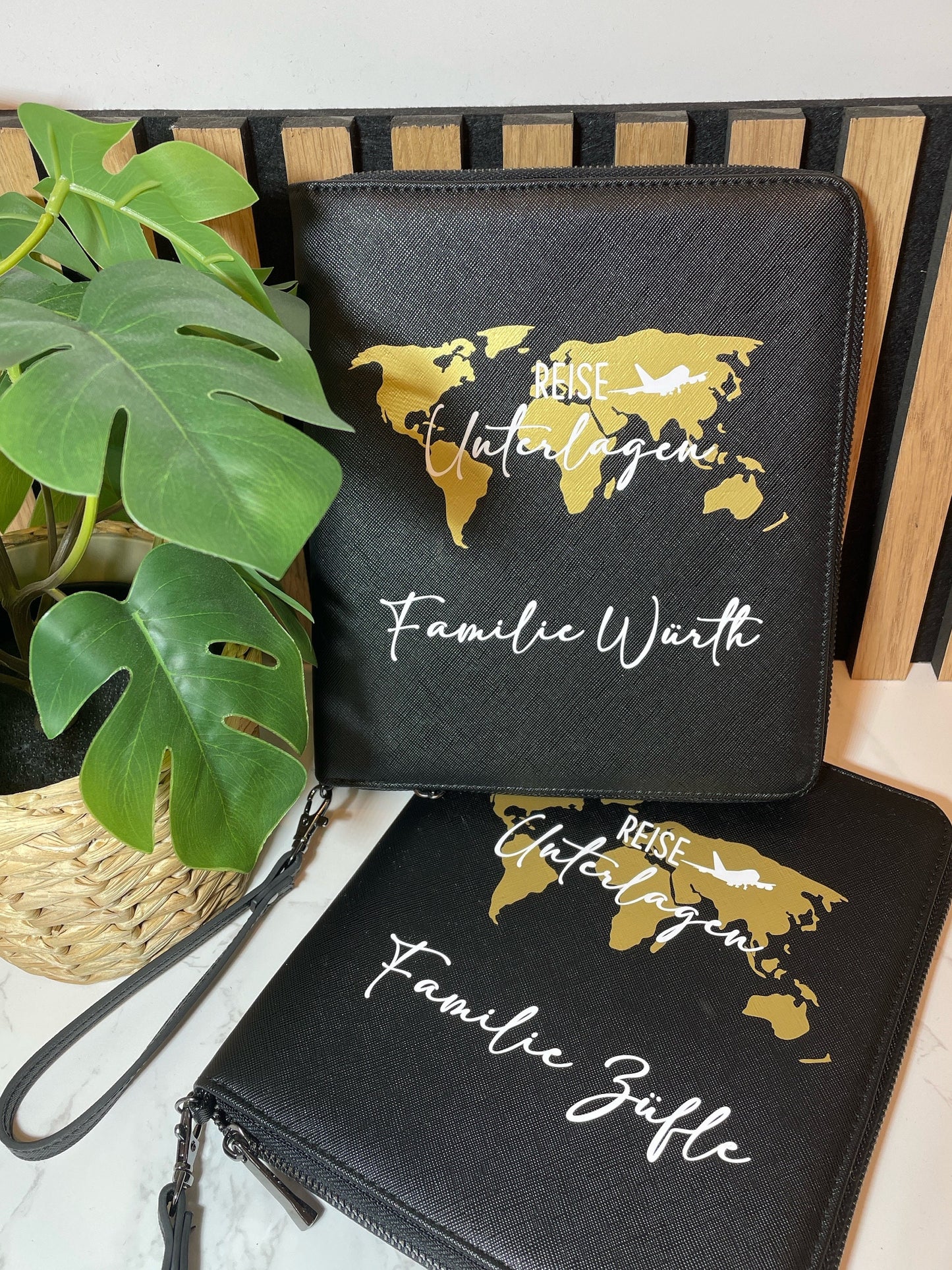 Reise-Set Familien-Organizer / Reise-Unterlagen / Reisepasshülle/ Kofferanhänger