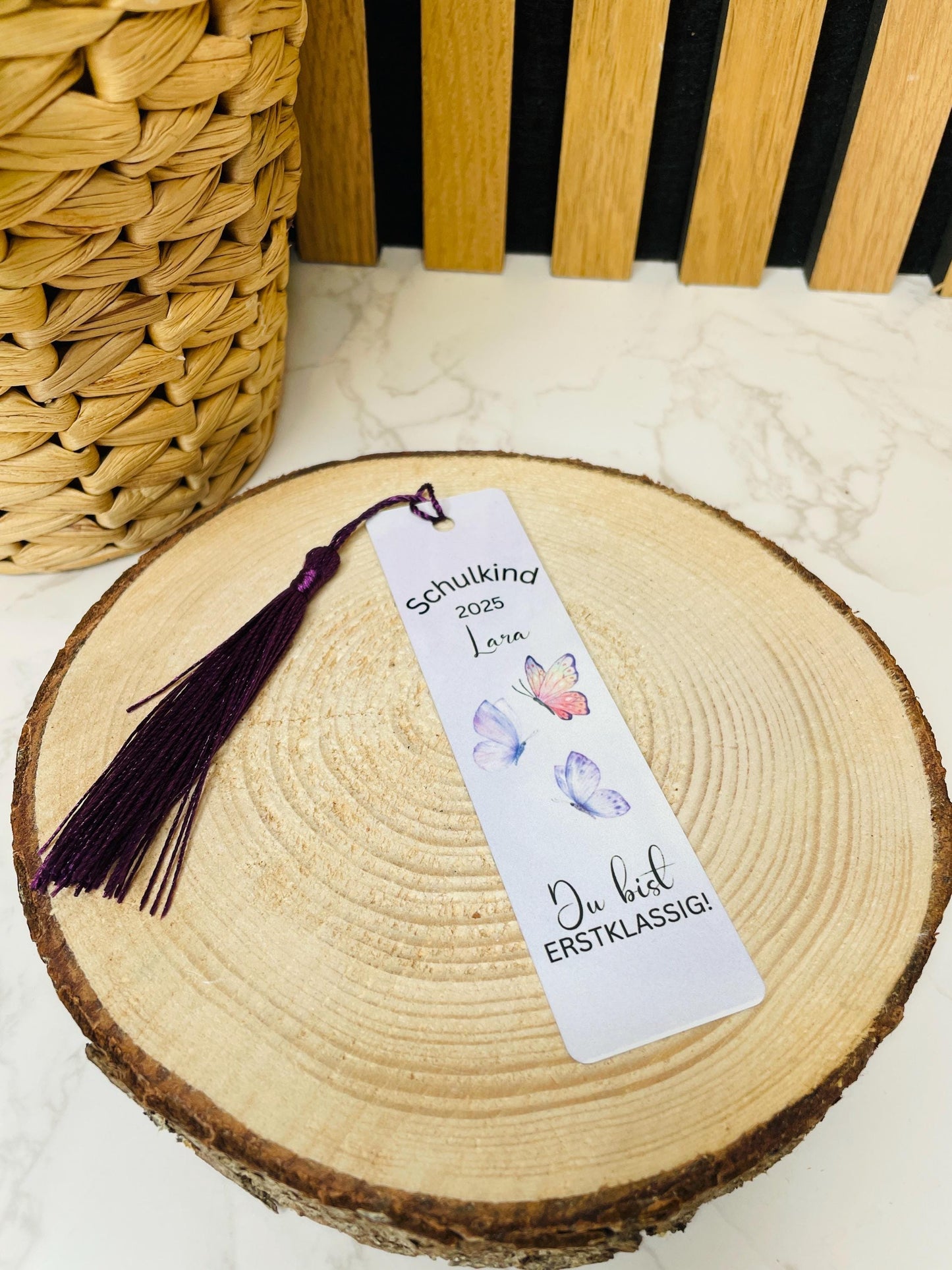 Personalisiertes Lesezeichen Geschenk für Kinder Schulkinder zum Schulanfang Erstklässler zur Einschulung