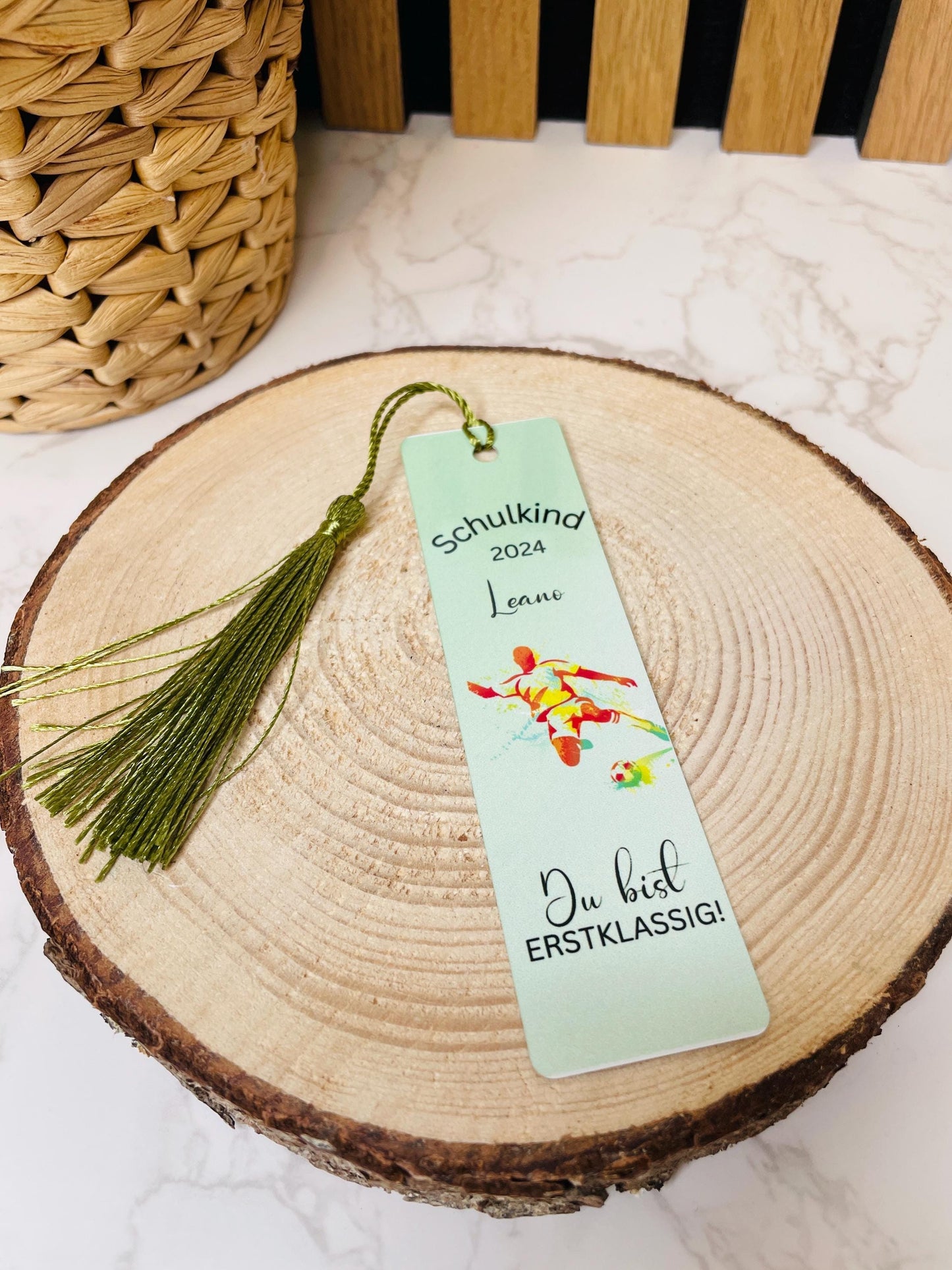 Personalisiertes Lesezeichen Geschenk für Kinder Schulkinder zum Schulanfang Erstklässler zur Einschulung
