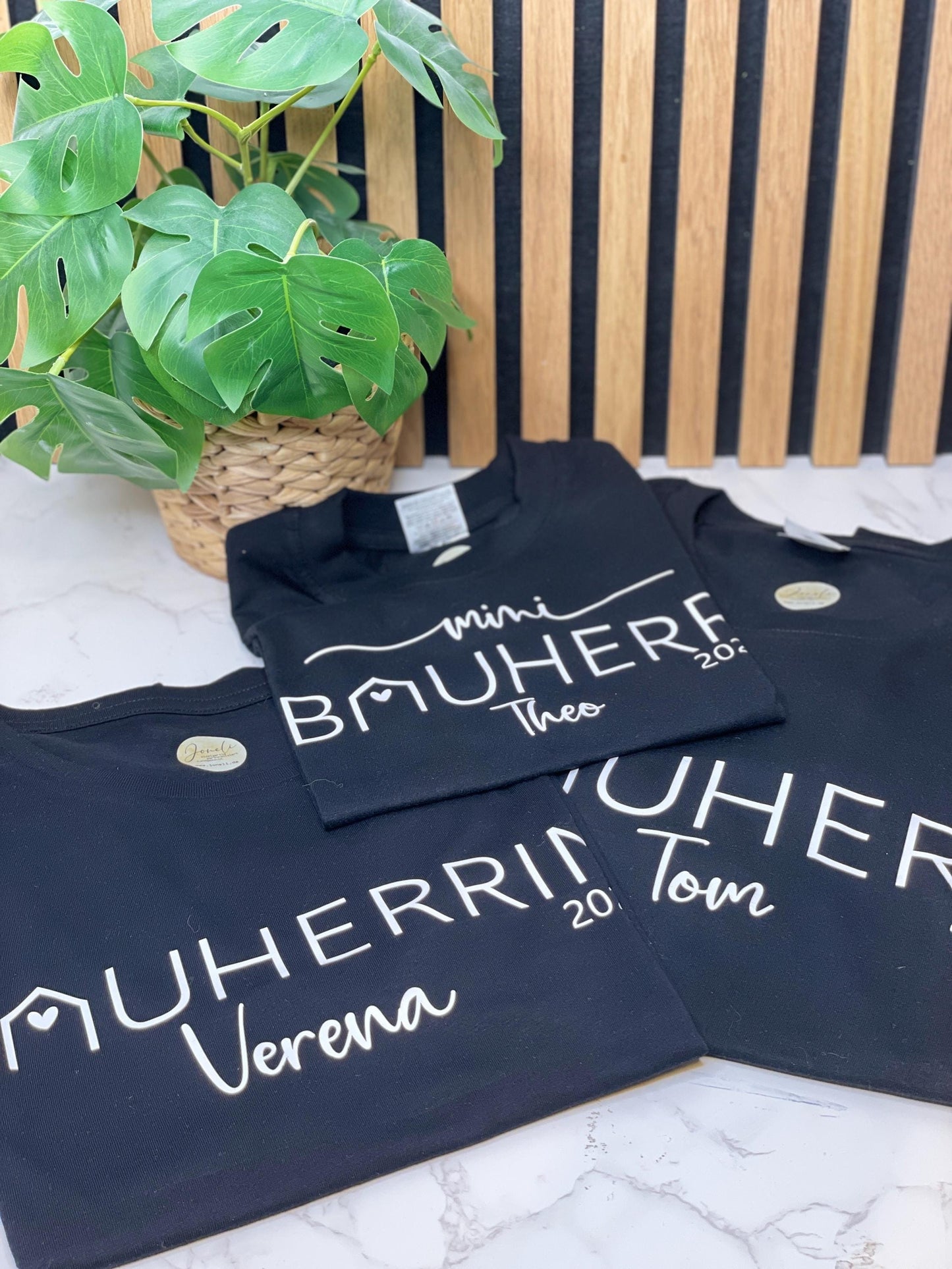 BAUHERR / BAUHERRIN personalisiertes T-Shirt / Geschenk für Bauherren