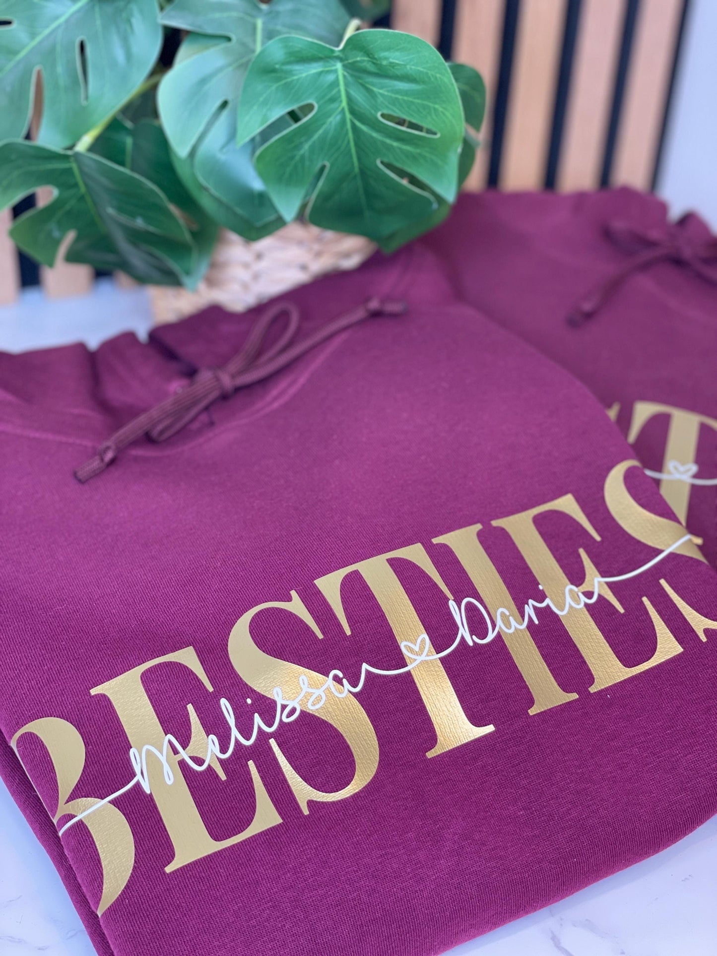 Besties Hoodie- Geschenk für dich und deine beste Freundin, personalisiert