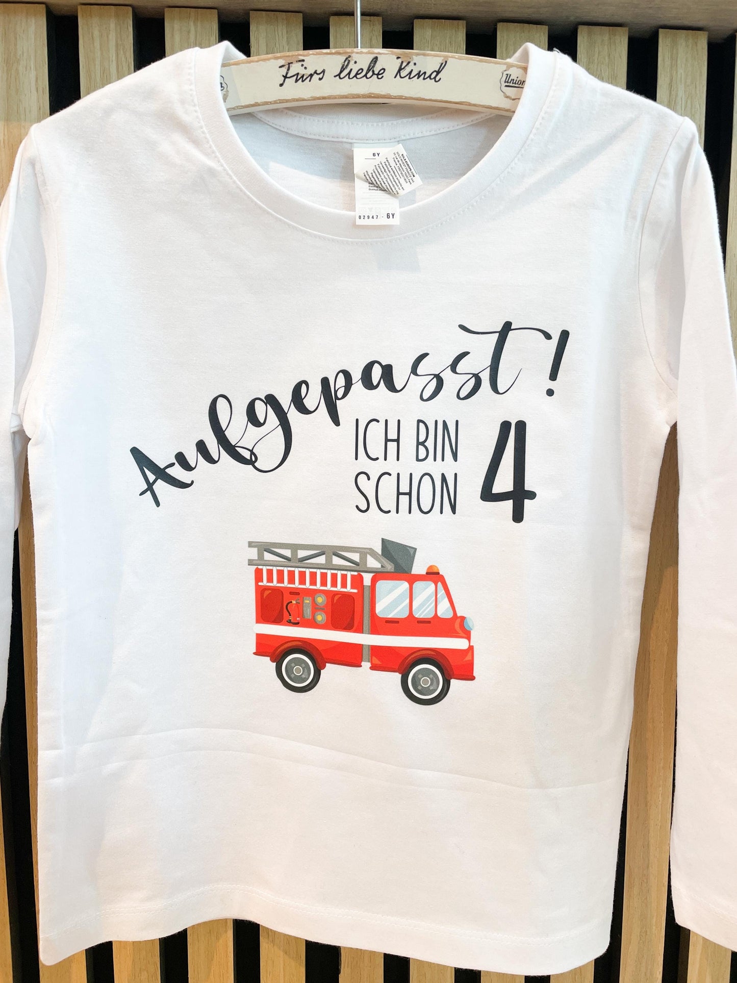 Geburtstag T-Shirt für Feuerwehrfans / T-Shirt mit Feuerwehr Für Kinder zum Geburtstag