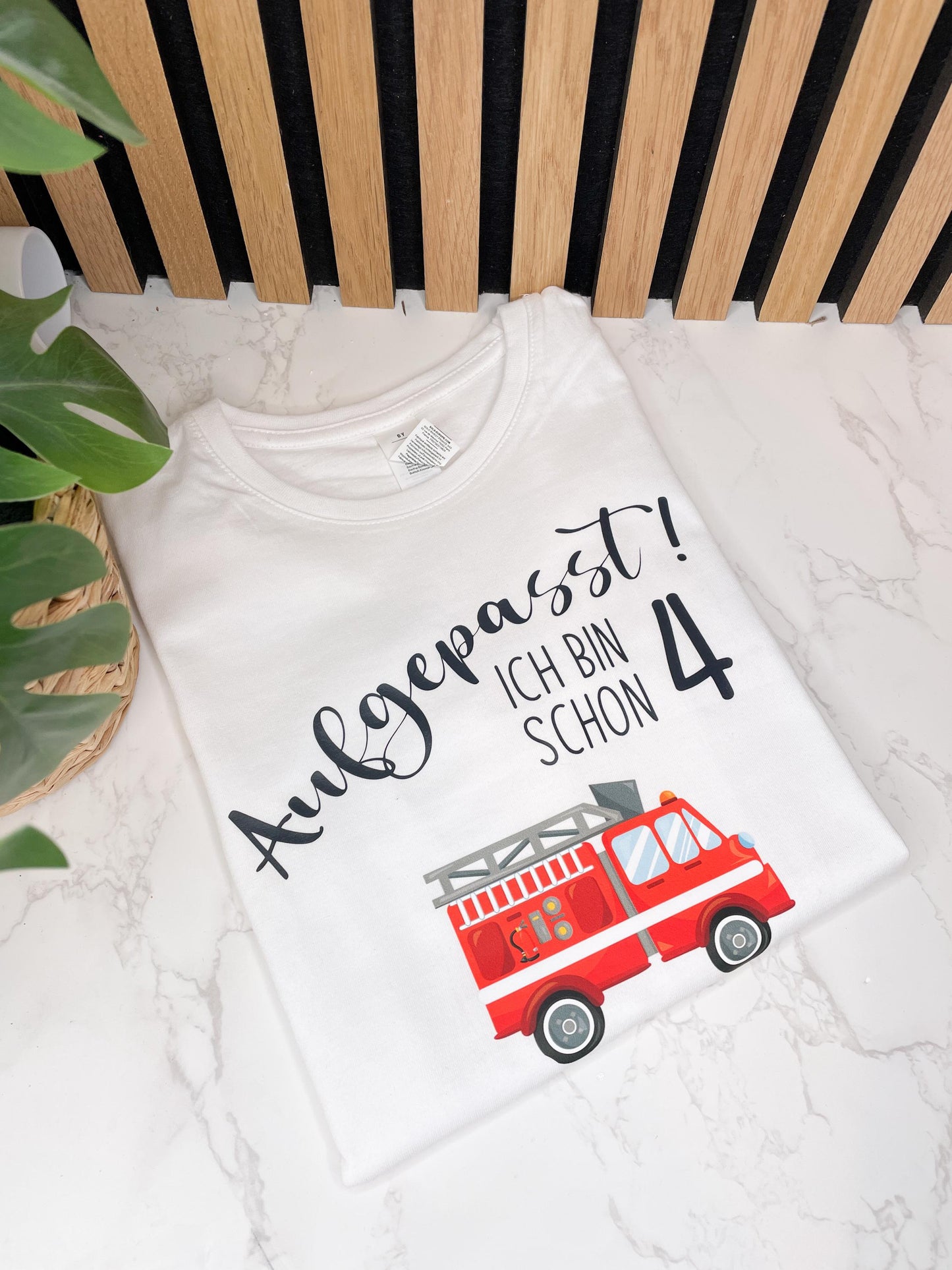 Geburtstag T-Shirt für Feuerwehrfans / T-Shirt mit Feuerwehr Für Kinder zum Geburtstag