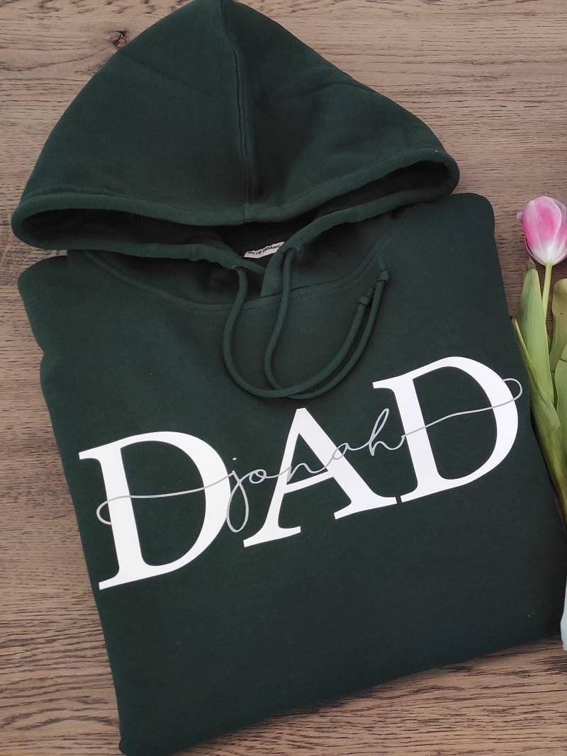 Hoodie PAPA personalisiert Kinder Namen Vater Vatertag verschiedene Farben
