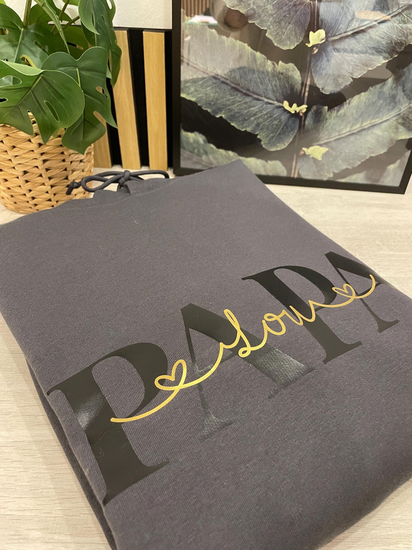 Hoodie PAPA personalisiert Kinder Namen Vater Vatertag verschiedene Farben