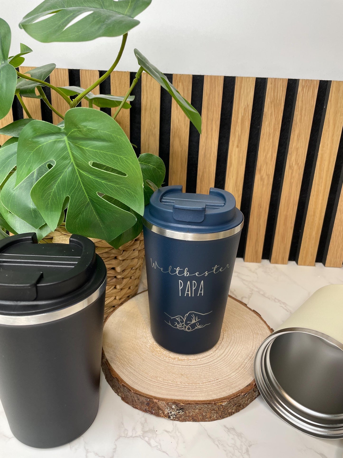 Weltbester Papa, Kaffee to go Becher , Thermosbecher für den liebsten Papa der Welt