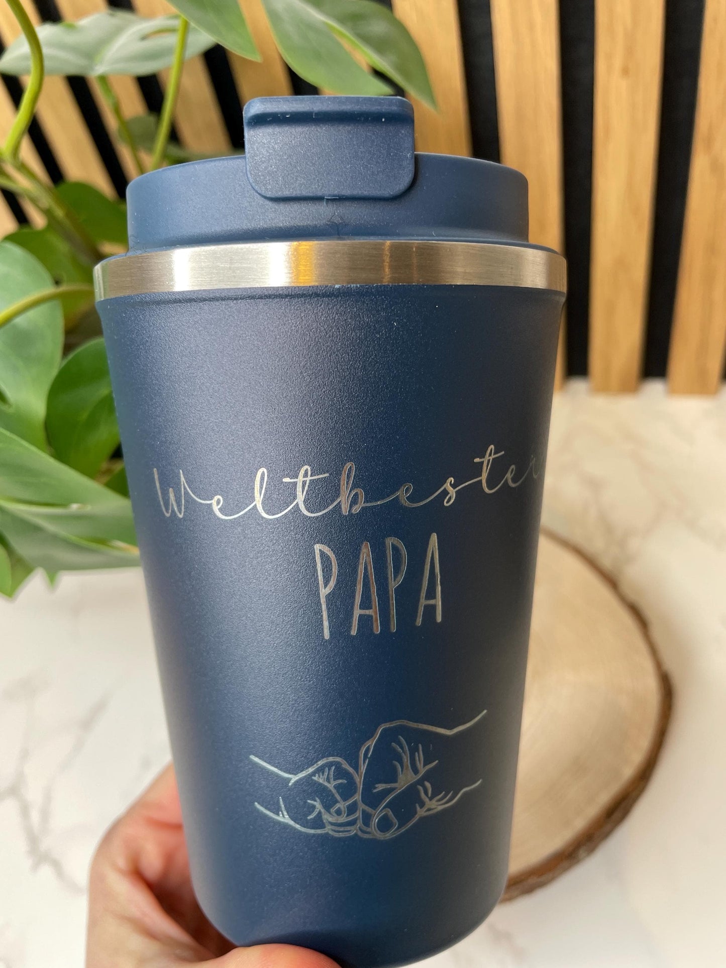 Weltbester Papa, Kaffee to go Becher , Thermosbecher für den liebsten Papa der Welt