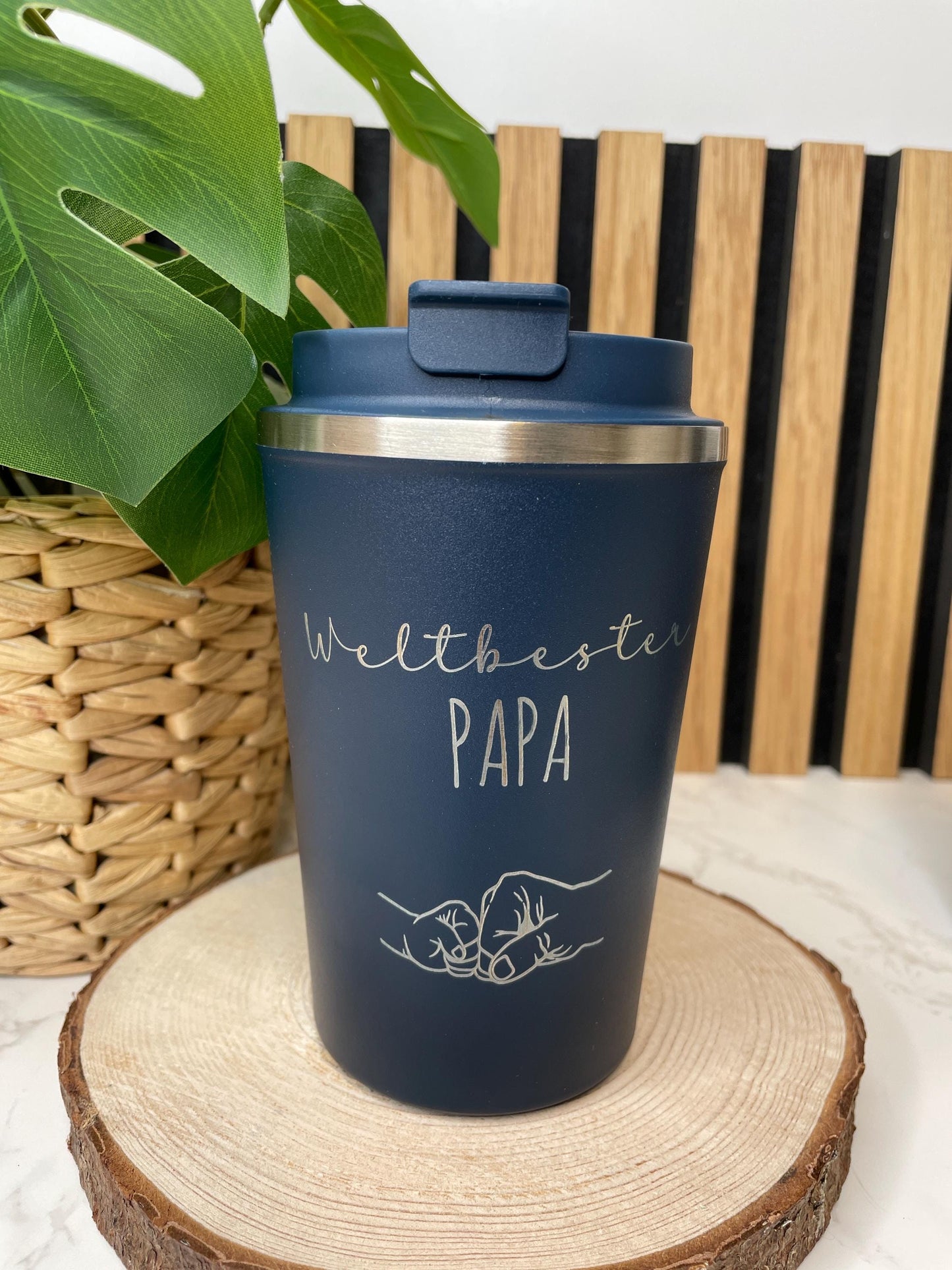 Weltbester Papa, Kaffee to go Becher , Thermosbecher für den liebsten Papa der Welt