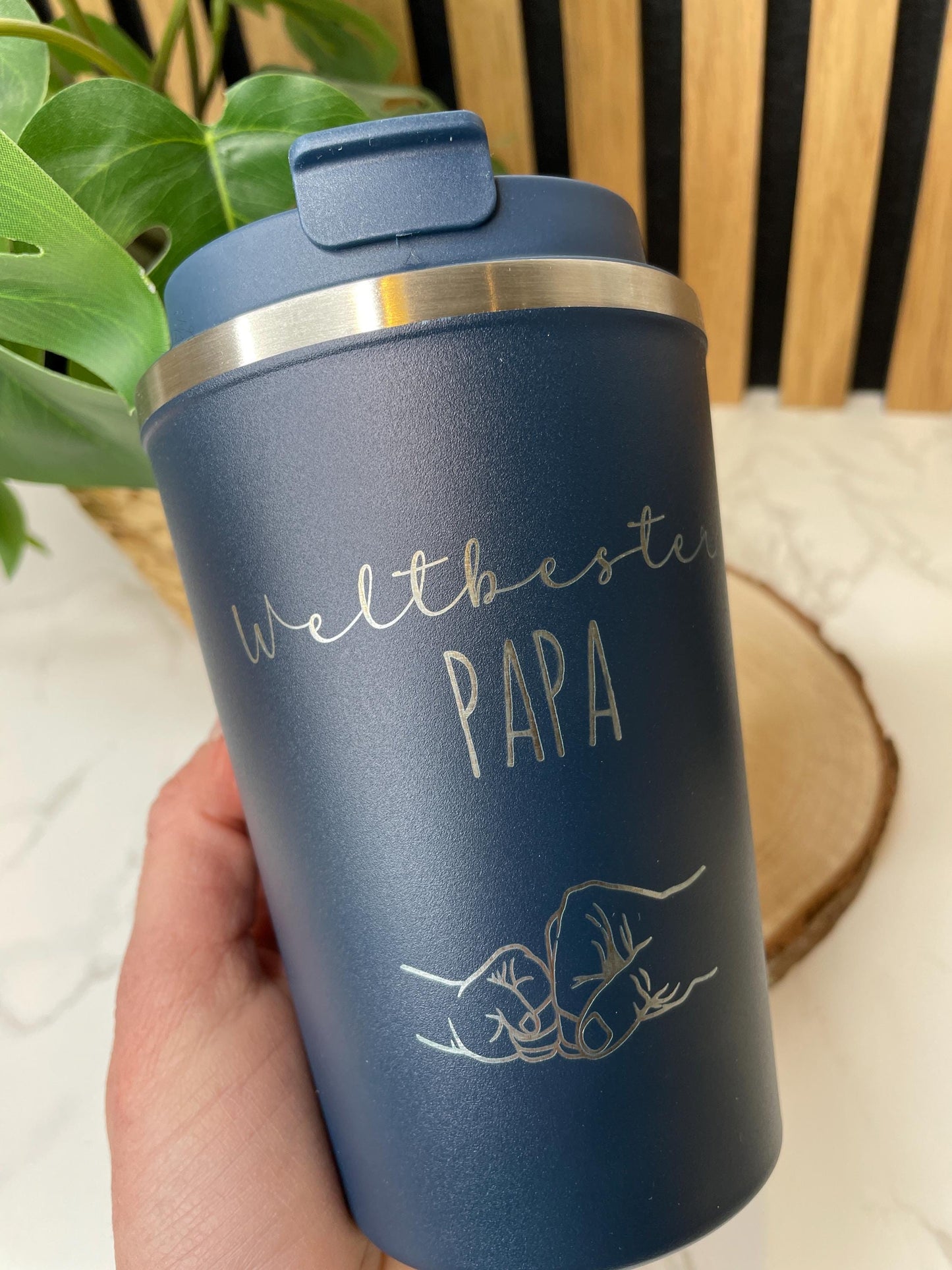 Weltbester Papa, Kaffee to go Becher , Thermosbecher für den liebsten Papa der Welt