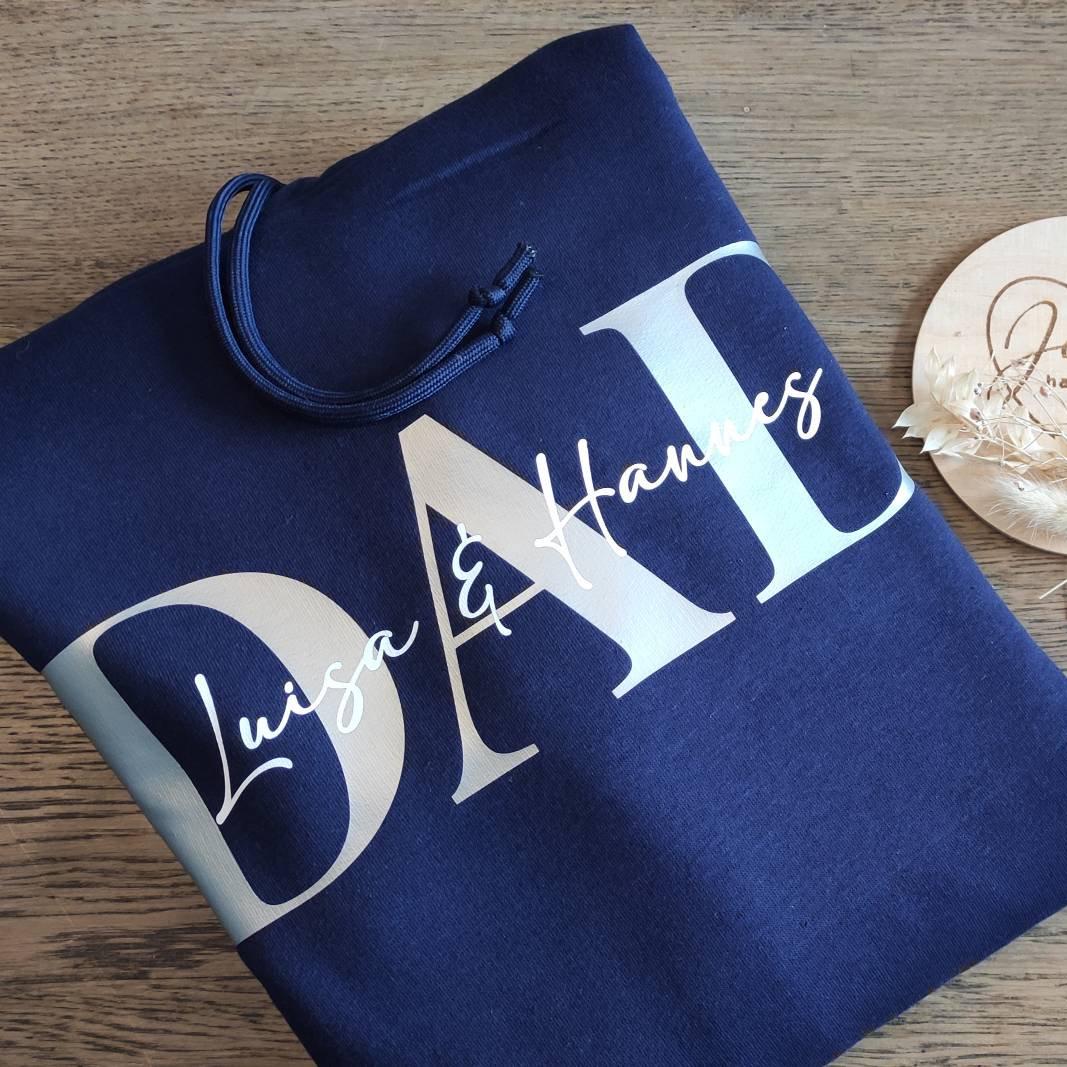 Hoodie DAD personalisiert Kinder Namen Vater Vatertag verschiedene Farben
