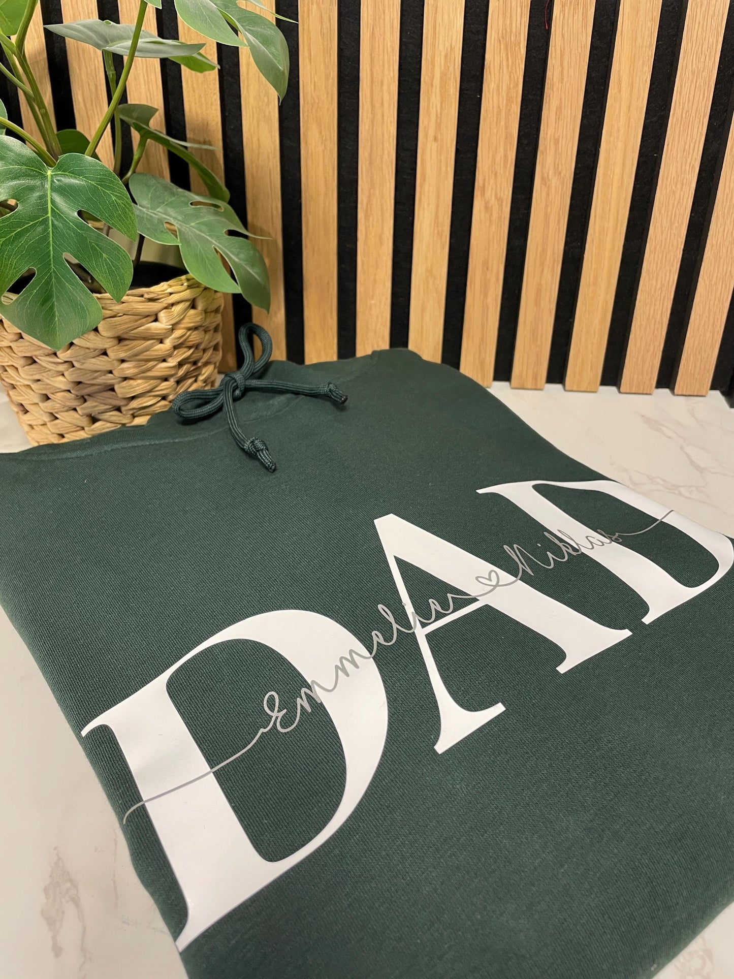 Hoodie DAD personalisiert Kinder Namen Vater Vatertag verschiedene Farben