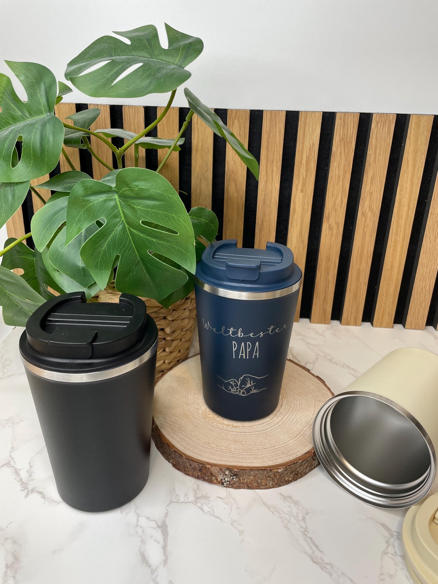 Weltbester Papa, Kaffee to go Becher , Thermosbecher für den liebsten Papa der Welt