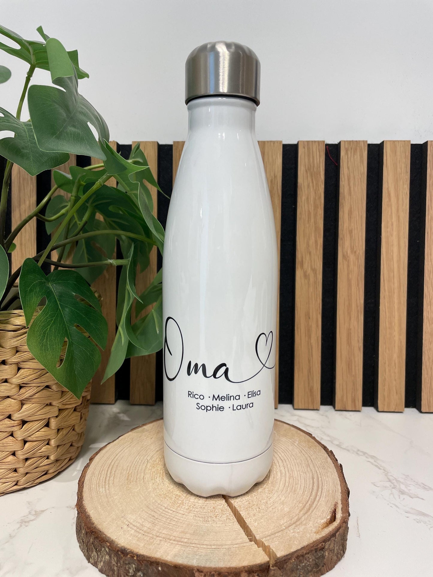 Thermosflasche / Trinkflasche Oma Opa Enkel oder personalisiert mit dem Namen , 500ml
