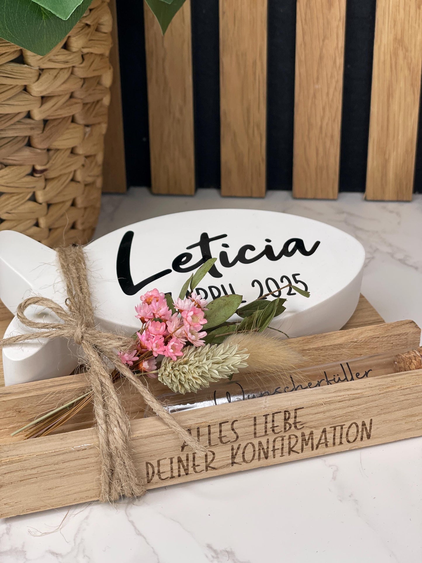 Geschenkset zur Konfirmation oder Kommunion / Raysin Fisch / wunscherfüller / Geldgeschenk