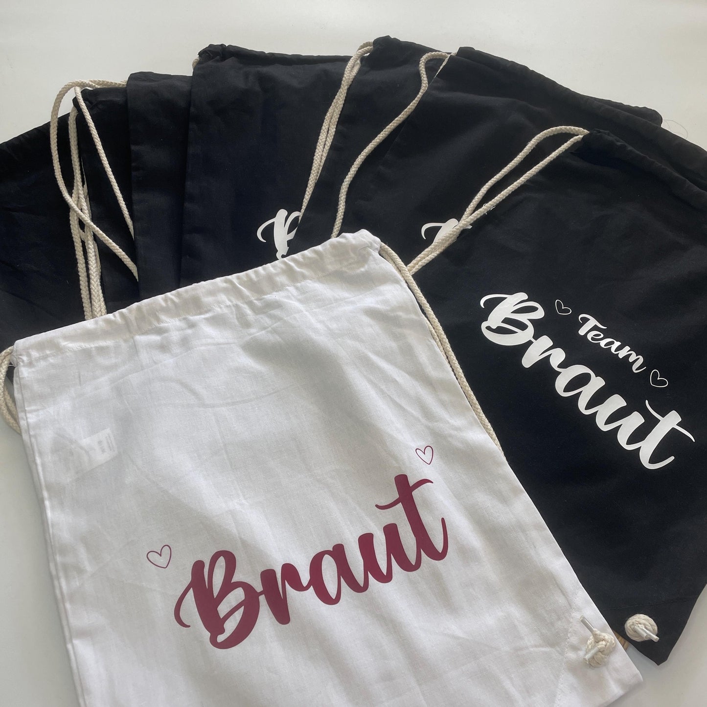 Junggesellinnenabschied / JGA / Rucksack / Turnbeutel / Braut / Bride - Mengenrabatt