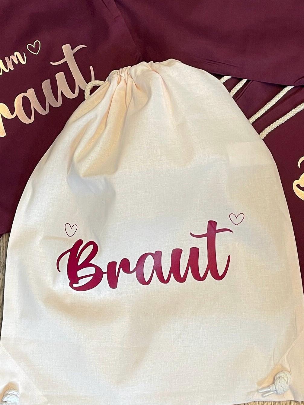 Junggesellinnenabschied / JGA / Rucksack / Turnbeutel / Braut / Bride - Mengenrabatt