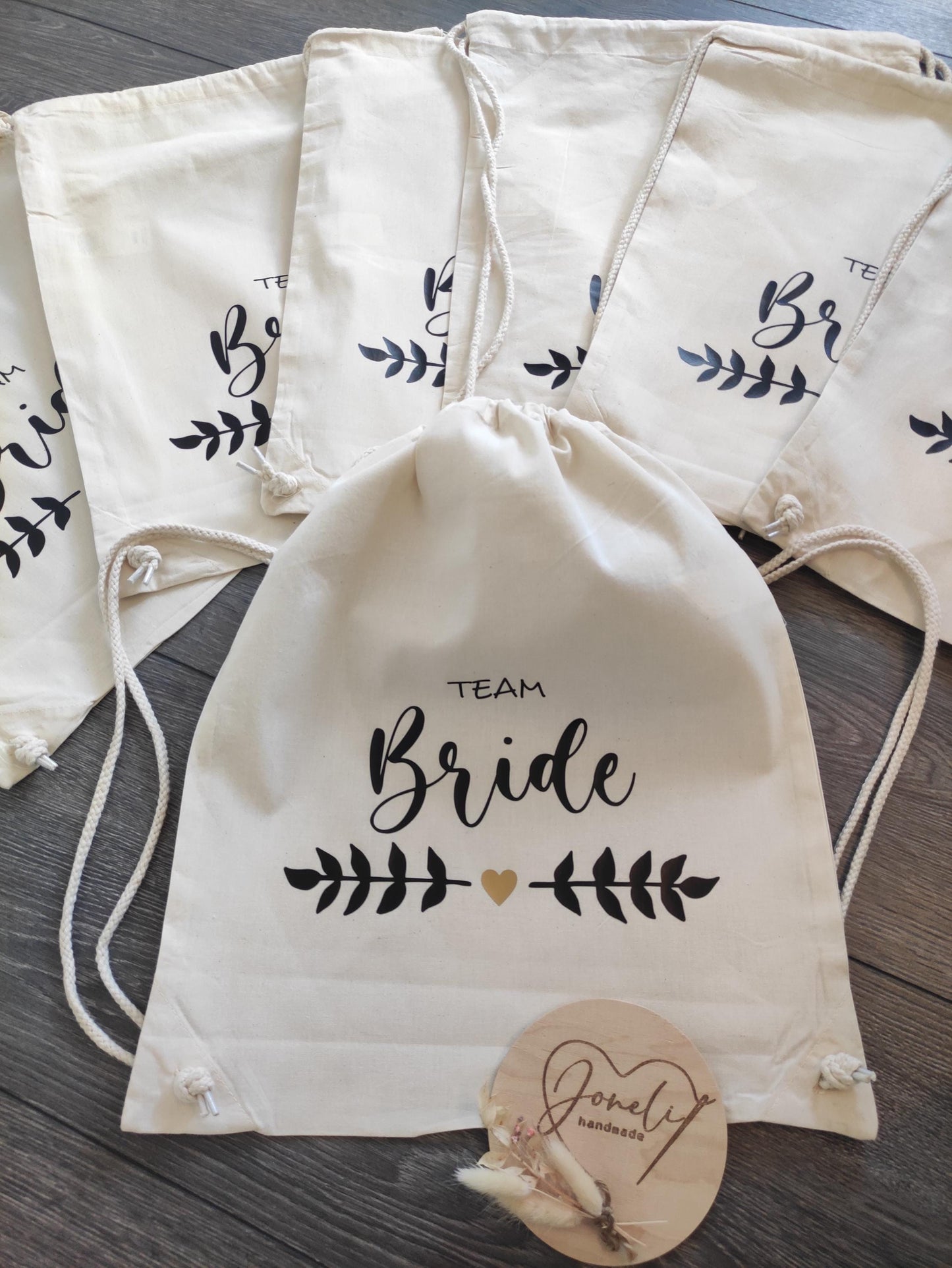 Junggesellinnenabschied / JGA / Rucksack / Turnbeutel / Braut / Team Bride / verschiedene Designs - Mengenrabatt