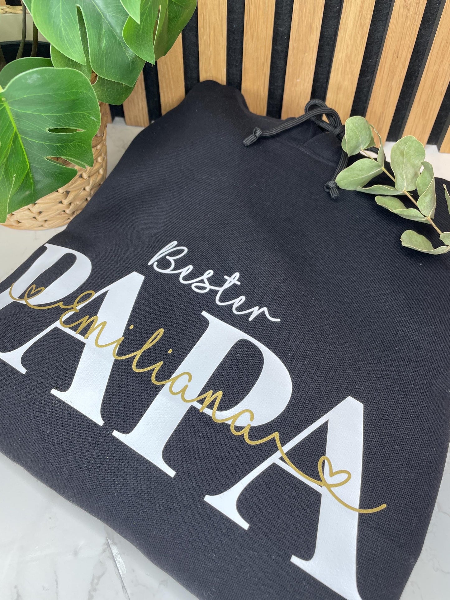 Bester Papa, Hoodie Geschenk für den Papa mit den Namen der Kinder