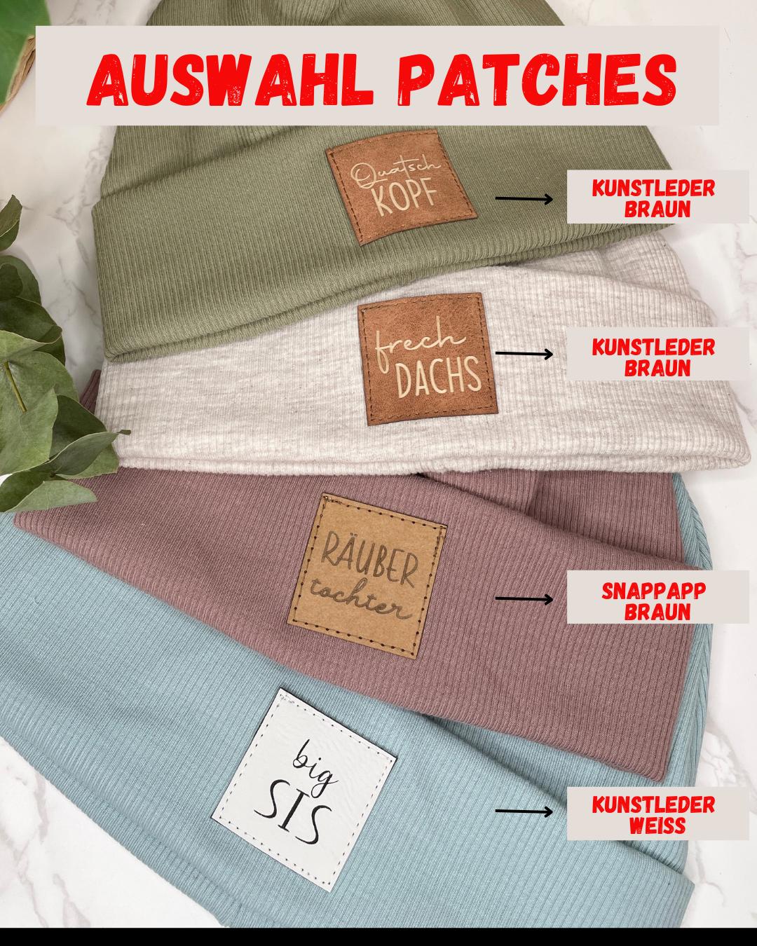 Personalisierte Hipster Beanie Name/ Mütze/ Dreieckstuch/ mit Liebe genähte und personalisierte Hipster Beanie für Kinder und Erwachsene