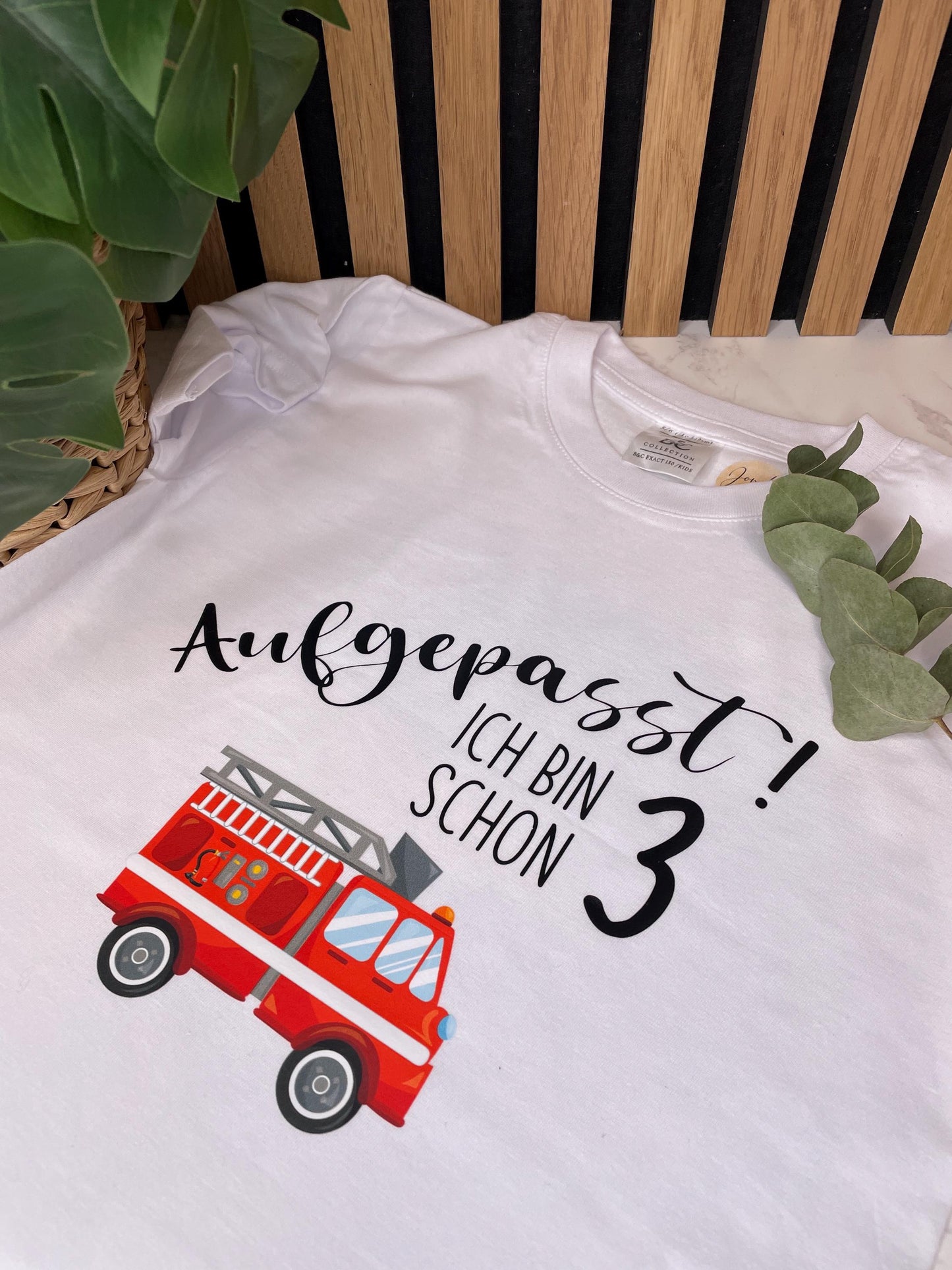 Geburtstag T-Shirt für Feuerwehrfans / T-Shirt mit Feuerwehr Für Kinder zum Geburtstag