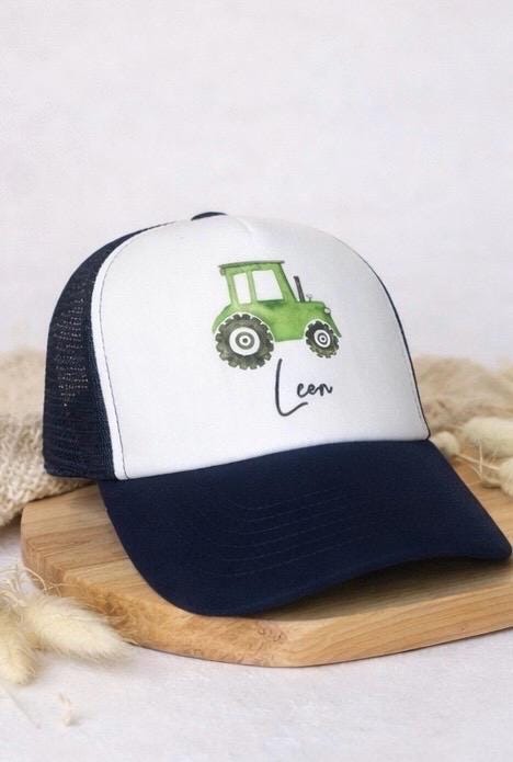 Personalisierte Cap & Tasse / Traktor/Geschenk-Set/ Mütze / Snapback für Kinder und Teenager/ verschiedene Farben