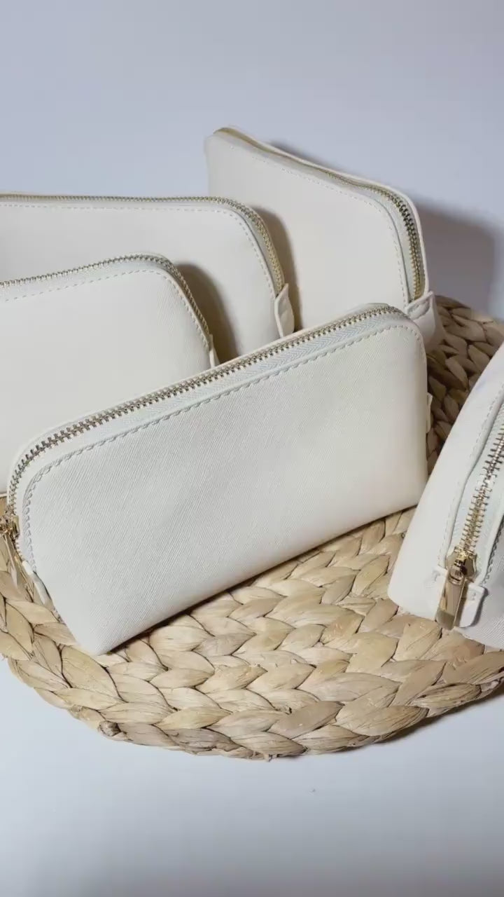 Personalisierte Kosmetiktasche schminktasche aus hochwertigem Kunstl