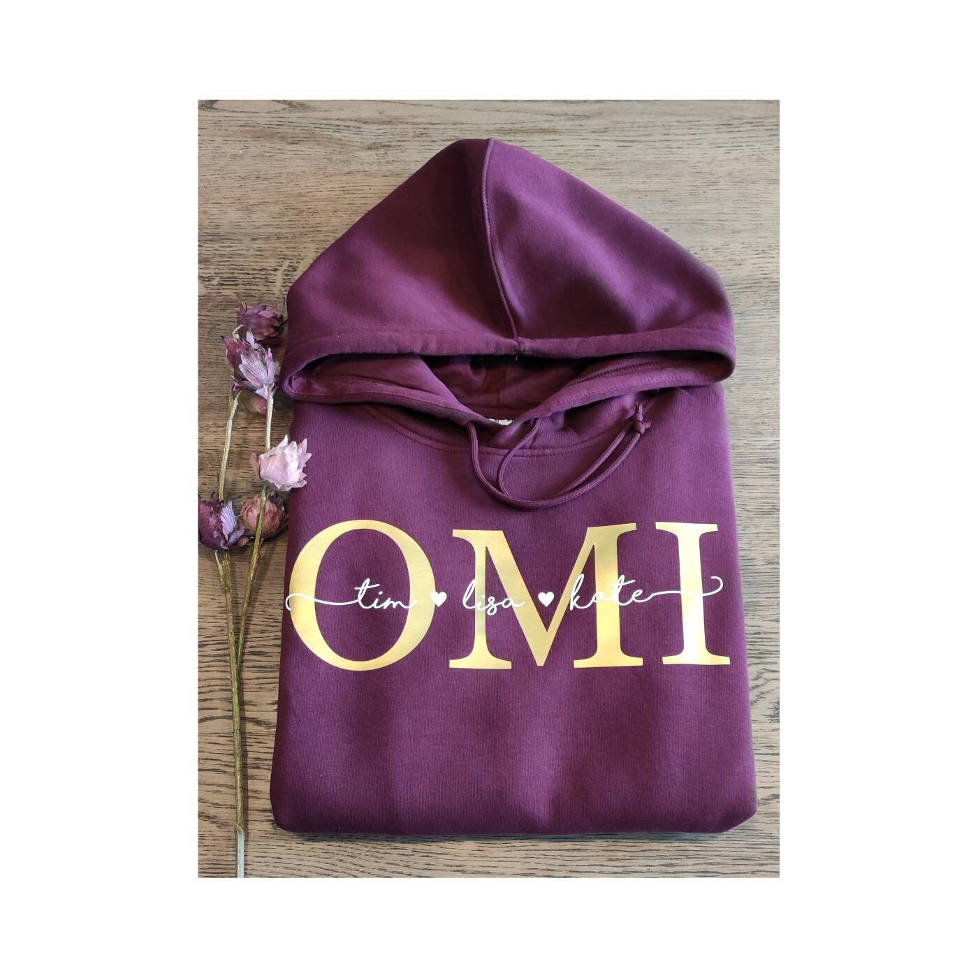 Hoodie personalisiert Oma Opa Mom dad Kinder Geschenk