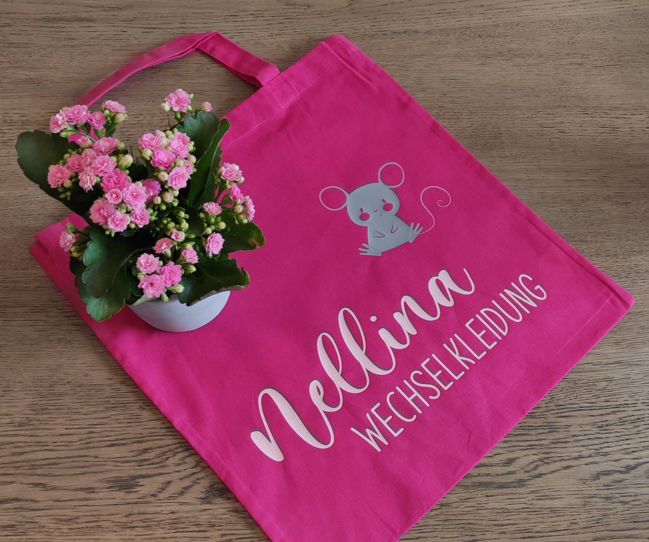 Baumwolltasche für Wechselkleidung für den Kindergarten