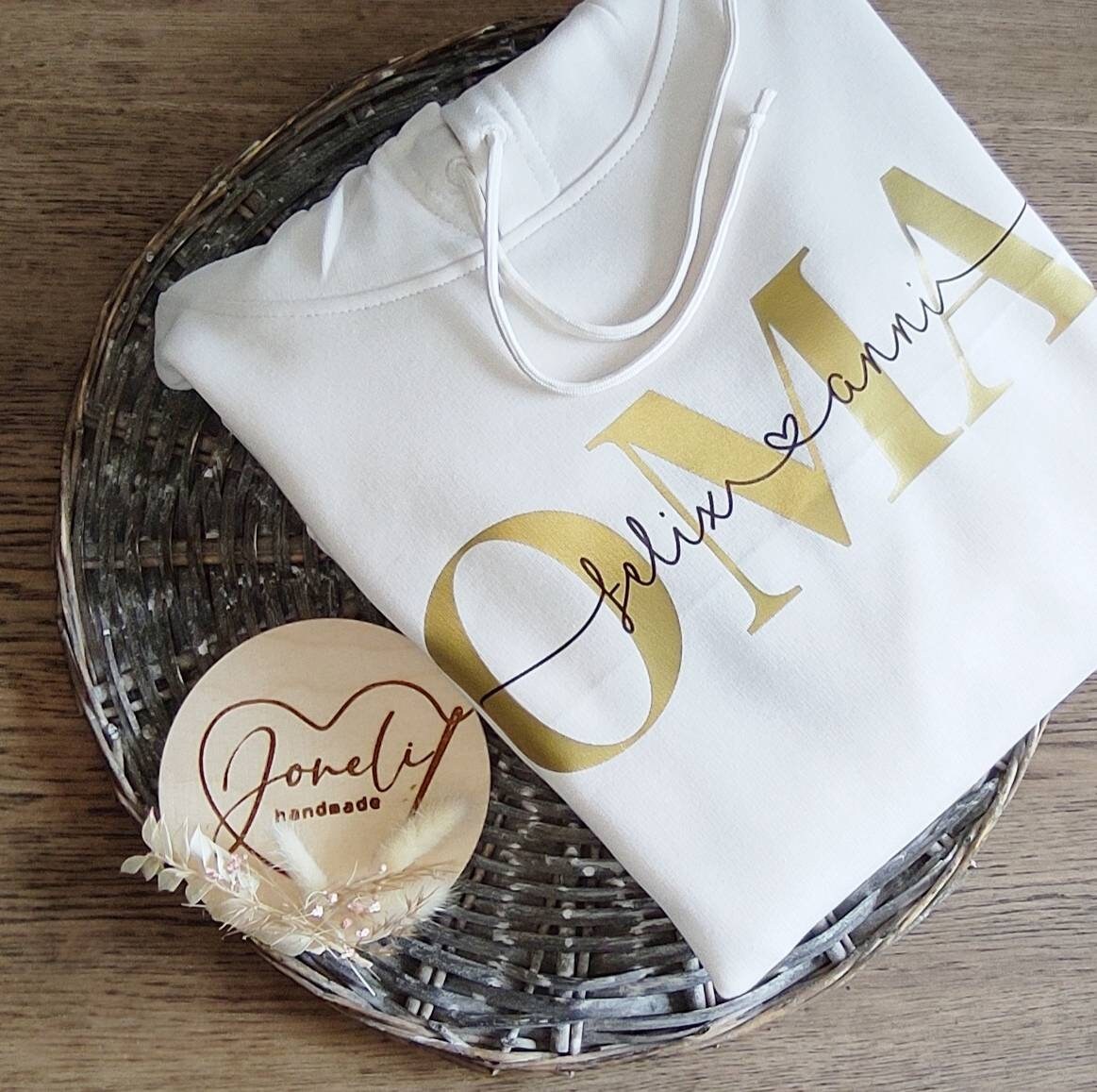 Hoodie personalisiert Oma Opa Mom dad Kinder Geschenk