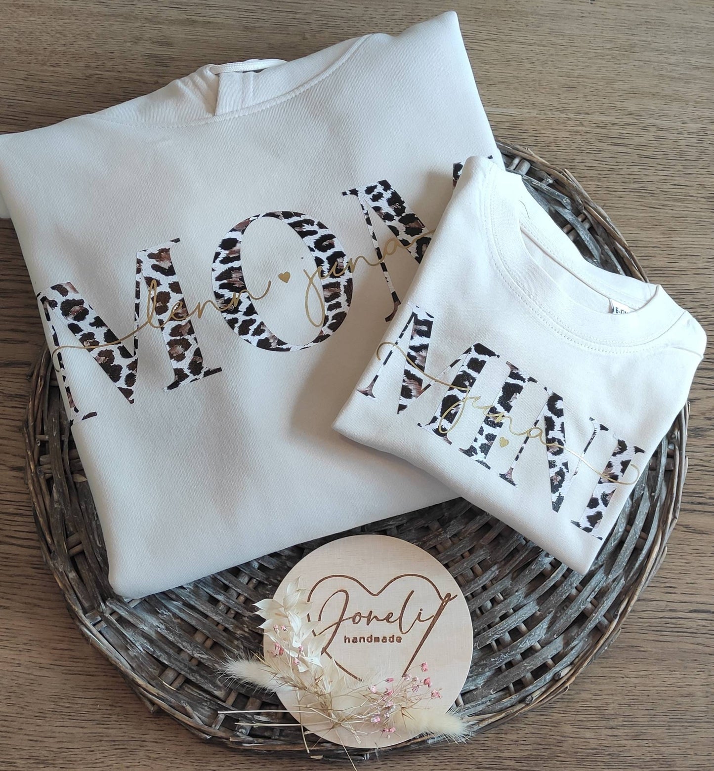 Familienset Mom Dad Mini / Mama Papa Mini Hoodies oder T-Shirts