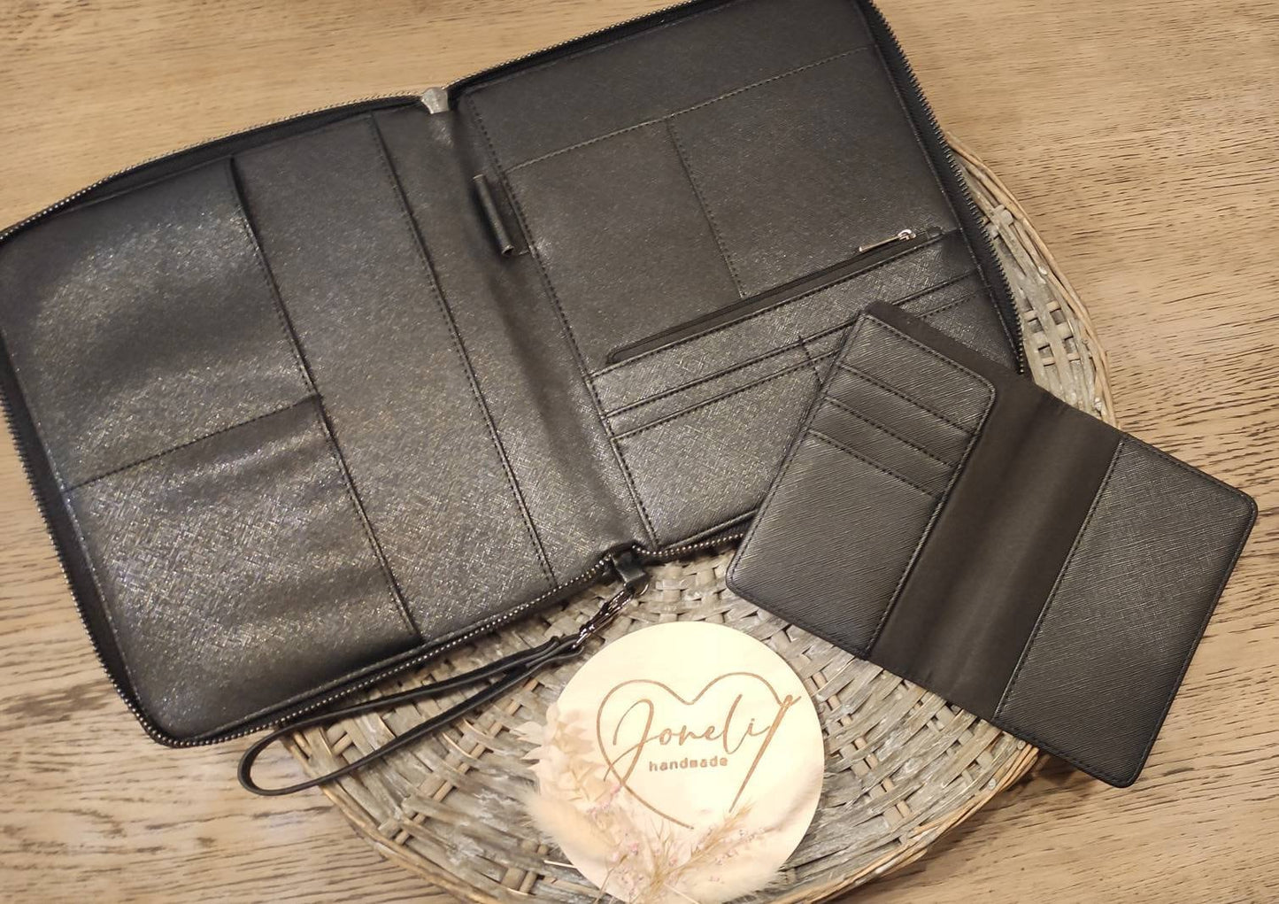 Reiseuntelagen, Kofferanhänger, Reisepasshülle/ Travel Organizer / travel documents / Personalisiert mit dem Familiennamen