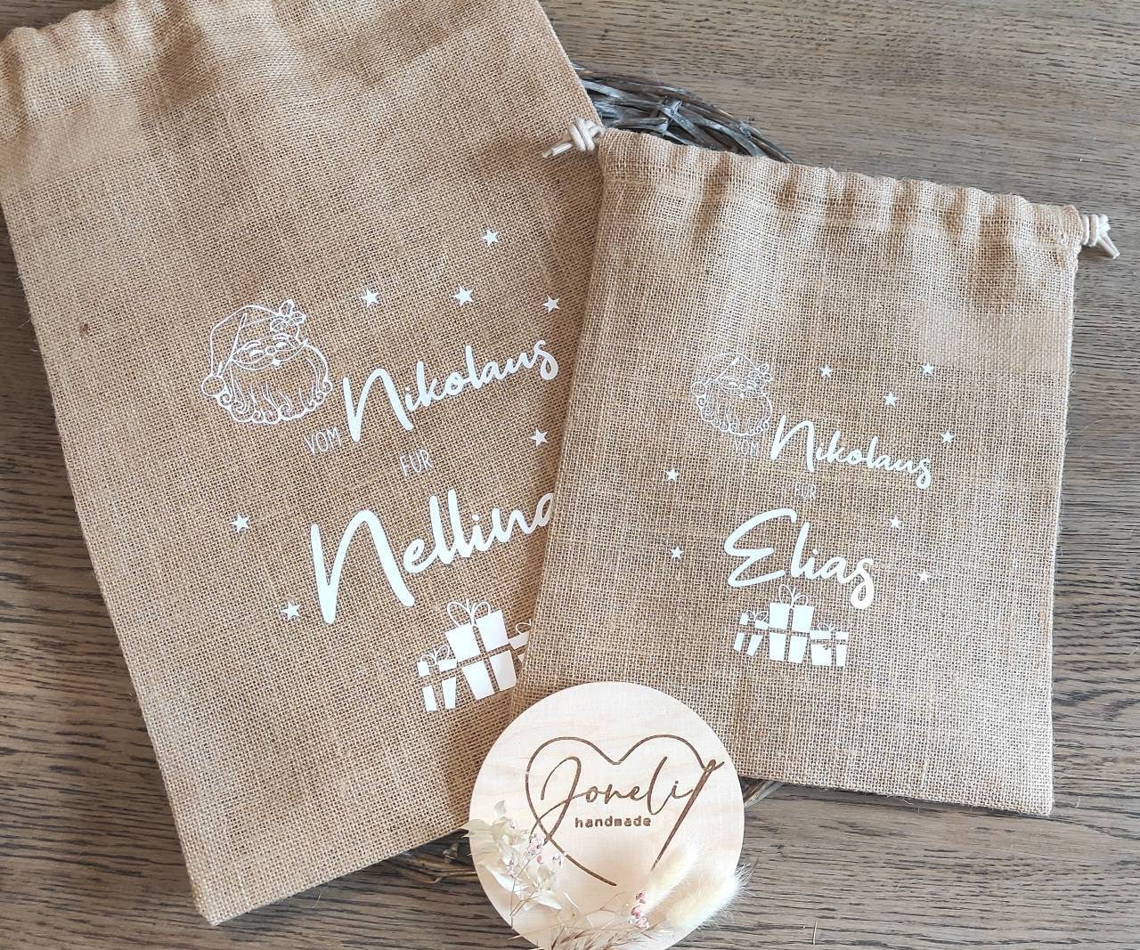 Nikolausbeutel personalisiert mit dem Namen