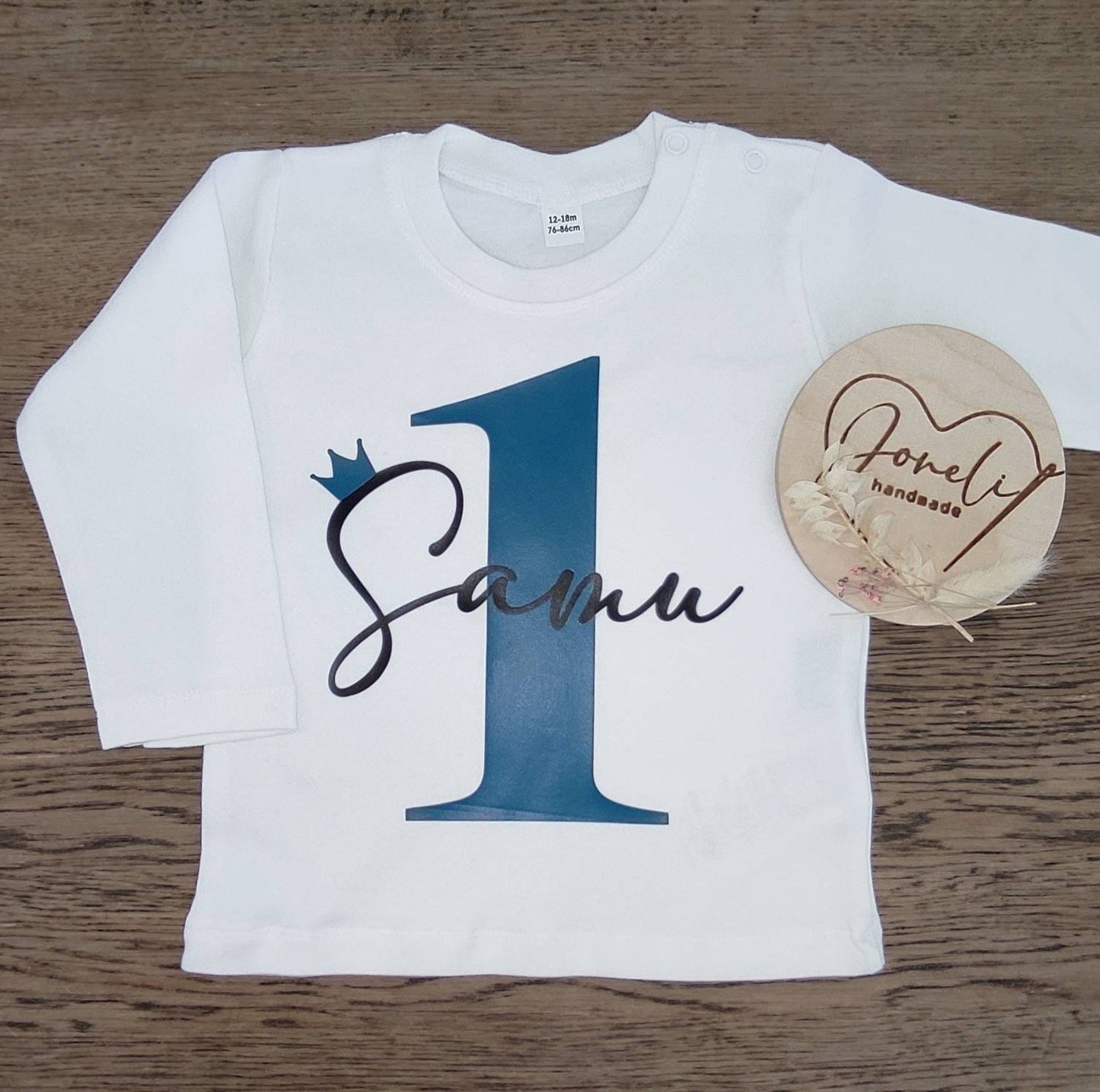 Geburtstags Shirt langarm für Jungs mit individuellem Aufdruck